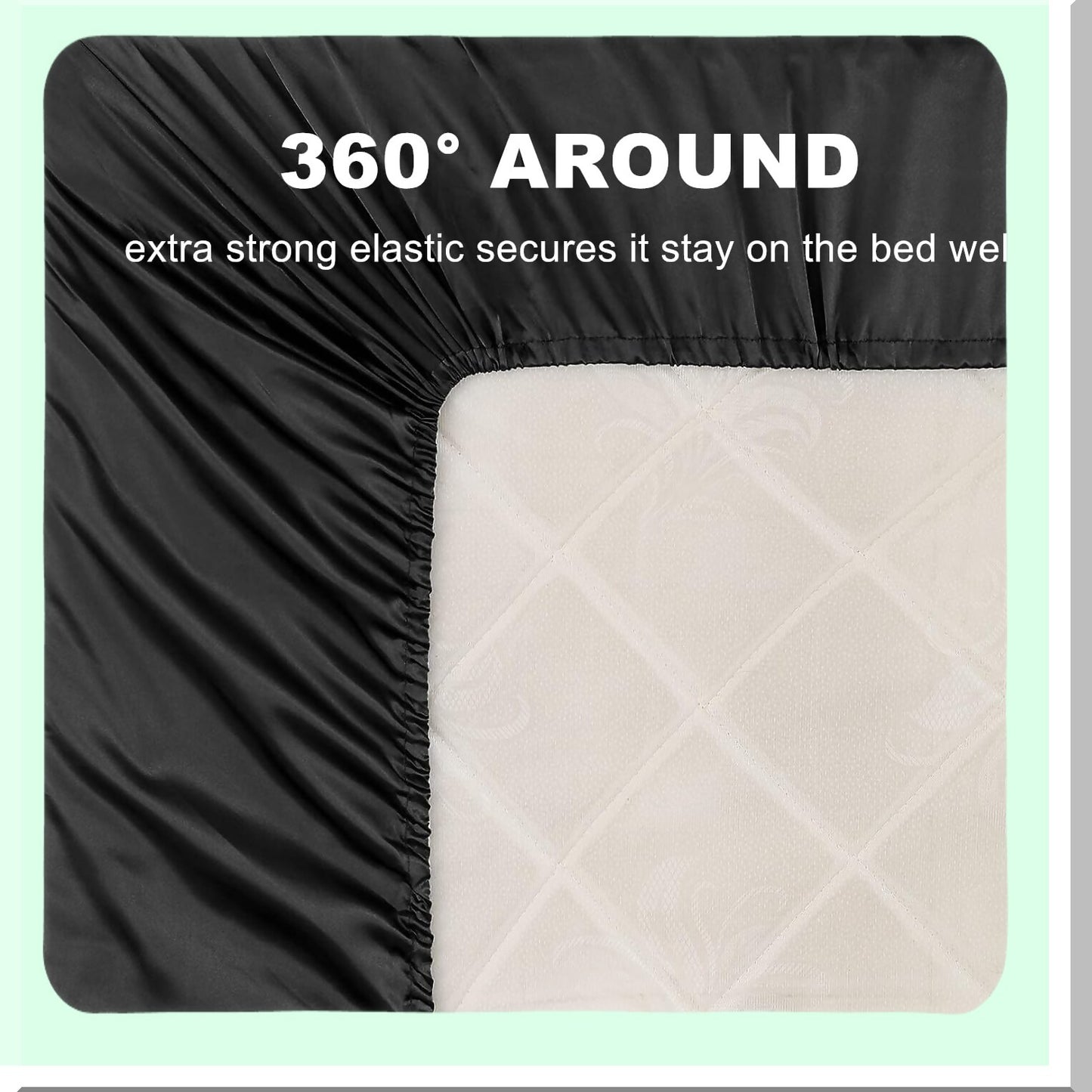 Black SilkLux Queen Bedding Set - 4 Piece Microfiber Sheet Set with Deep Pocket Fitted Sheet, Flat Sheet, and Pillowcases - Smooth & Soft Luxury Bed Sheets