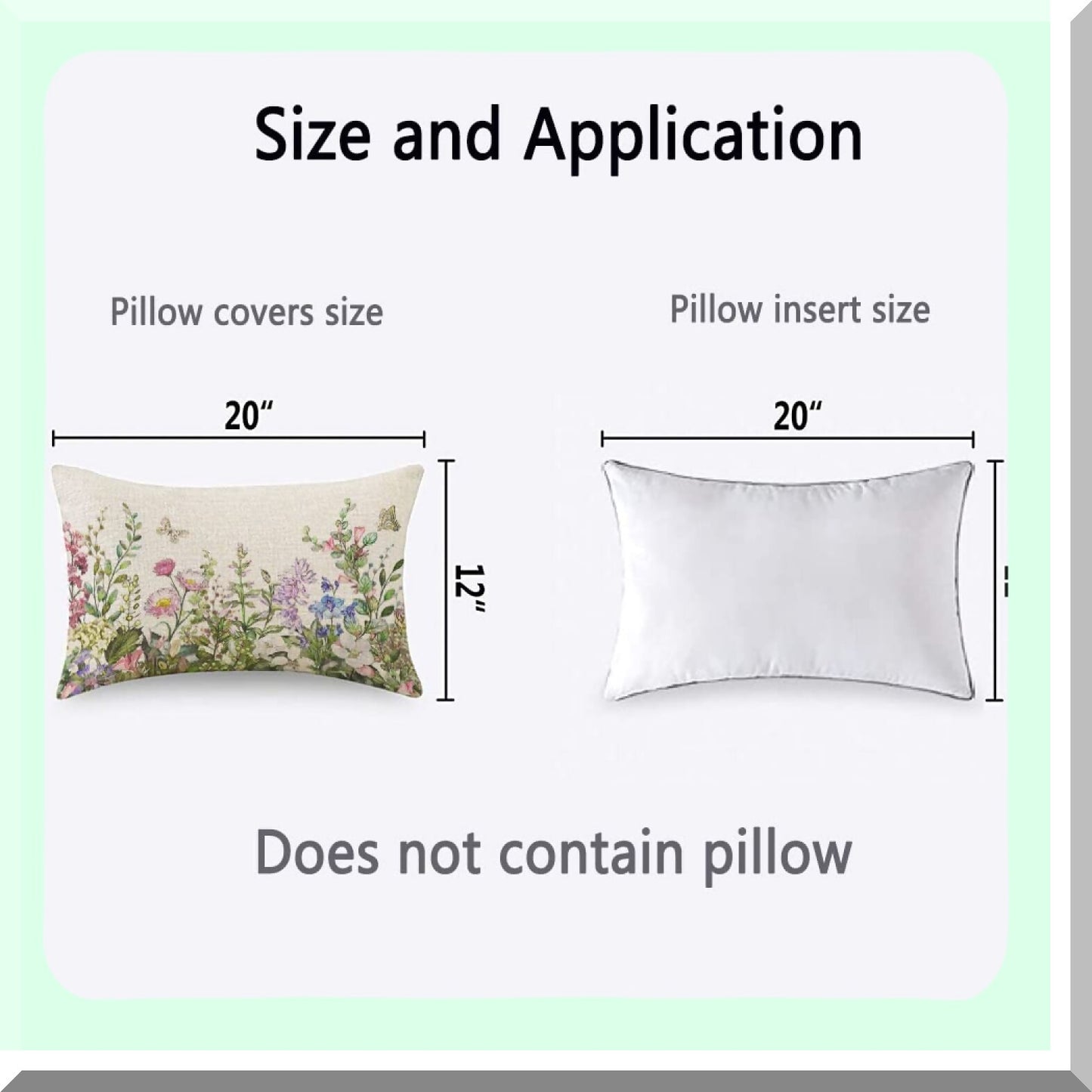 Botanic Butterfly Blooms Pillow Cover - Watercolor Floral Decorative Cushion Case for Sofa - Spring Botanical Leaves Throw Pillow Case