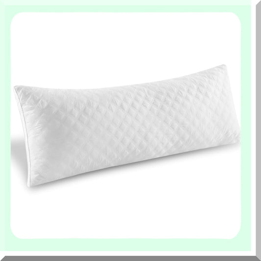 SleepMax Body Support Pillow - Adjustable Firmness & Fluffiness - Extra Long & Large Size - 21"x54" - Ultimate Comfort for Adults - Full Body Sleep Aid