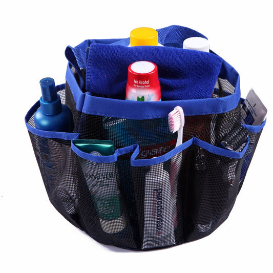 Mesh Shower Caddy Blue for Dorm and Travel