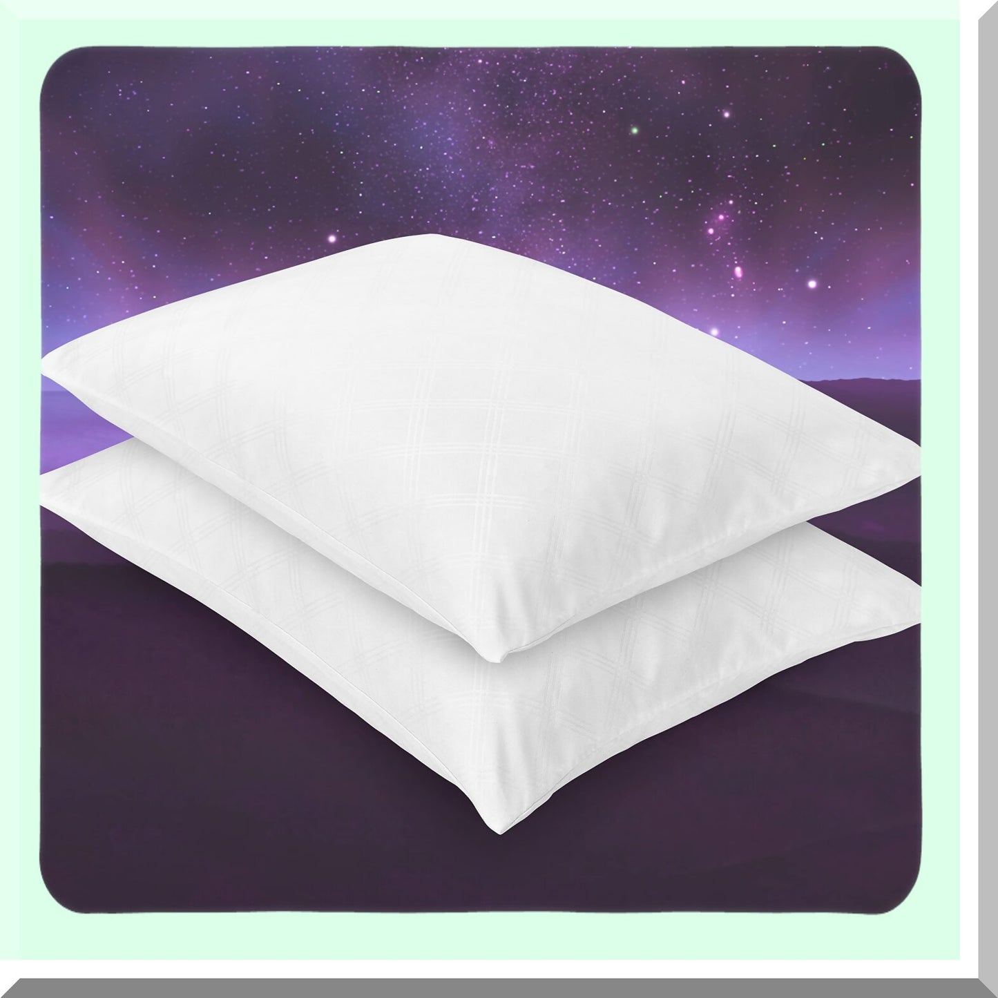 CoolDream Memory Foam Cluster Pillows - Twin Pack | Gel-Infused | Essentials Collection | Standard Size 20" x 26" | Supportive & Comfortable