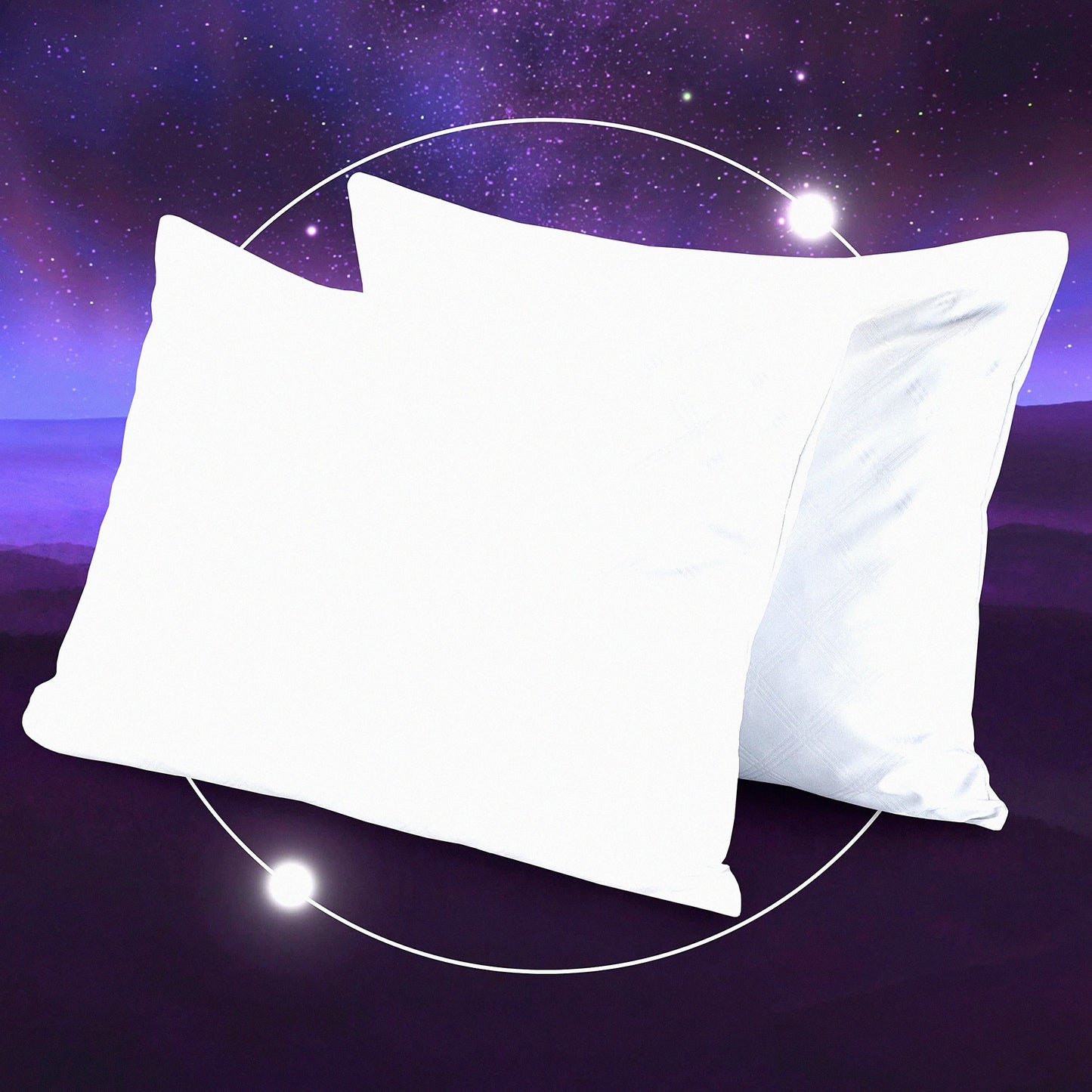 CoolDream Memory Foam Cluster Pillows - Twin Pack | Gel-Infused | Essentials Collection | Standard Size 20" x 26" | Supportive & Comfortable