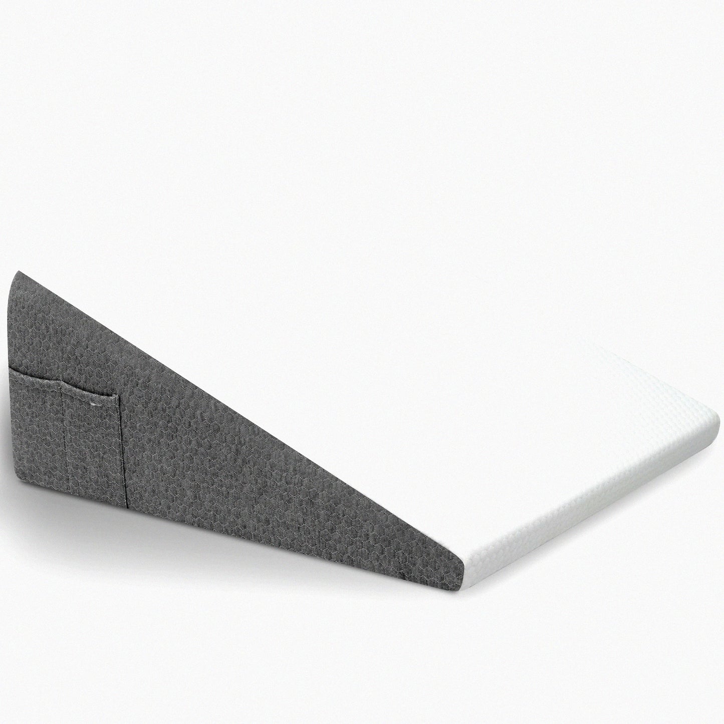 MemoryFoam ElevateRest Pillow - 10 Inch Support Triangle for Sleeping, Reading, Legs & Back. Washable Cover for Ultimate Comfort & Support.