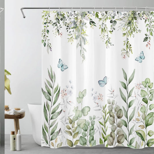 Sage Green Eucalyptus Shower Curtain 60x72 Inch