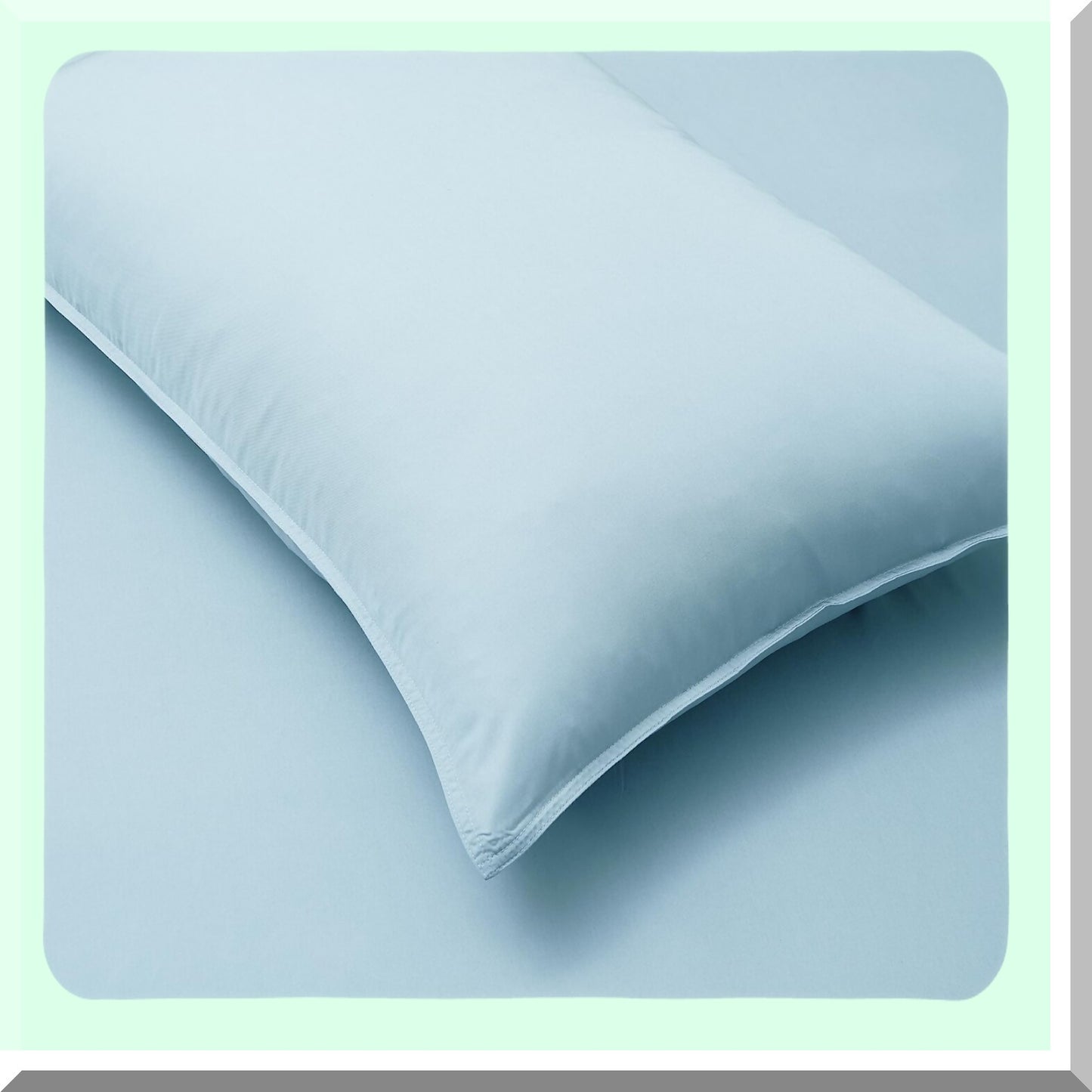 Bamboo Bliss Cooling Sheet Set - Queen Size 100% Viscose, Breathable & Silk-Like Soft Hotel Bedding with 16" Deep Pocket, Light Blue Color, Includes Pillowcases