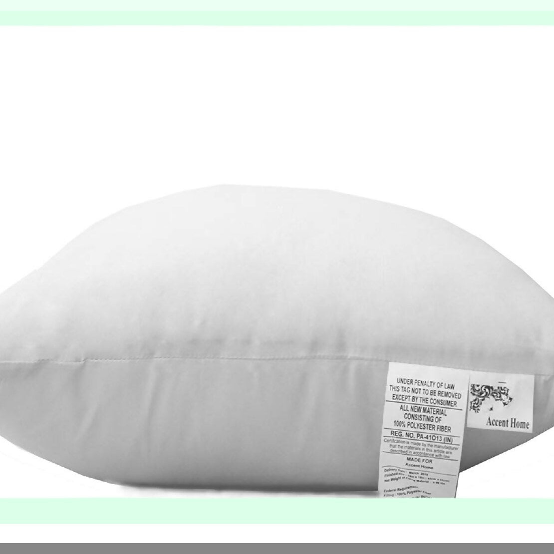 Hypoallergenic White Square Pillow Insert - Decorative Cushion Filler for Sofa, Couch, Bed - Living Room Decor - Pack of 1 - 20x20 Throw Pillows