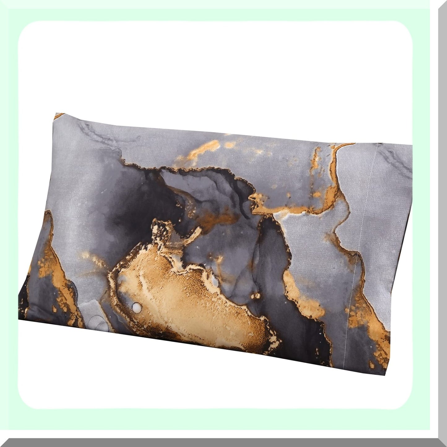 Vibrant Marble 3-Piece Full Size Sheet Set - Luxurious Bedding Set with Colorful Marble Design - Soft and Cozy Sheets for Full Size Beds
