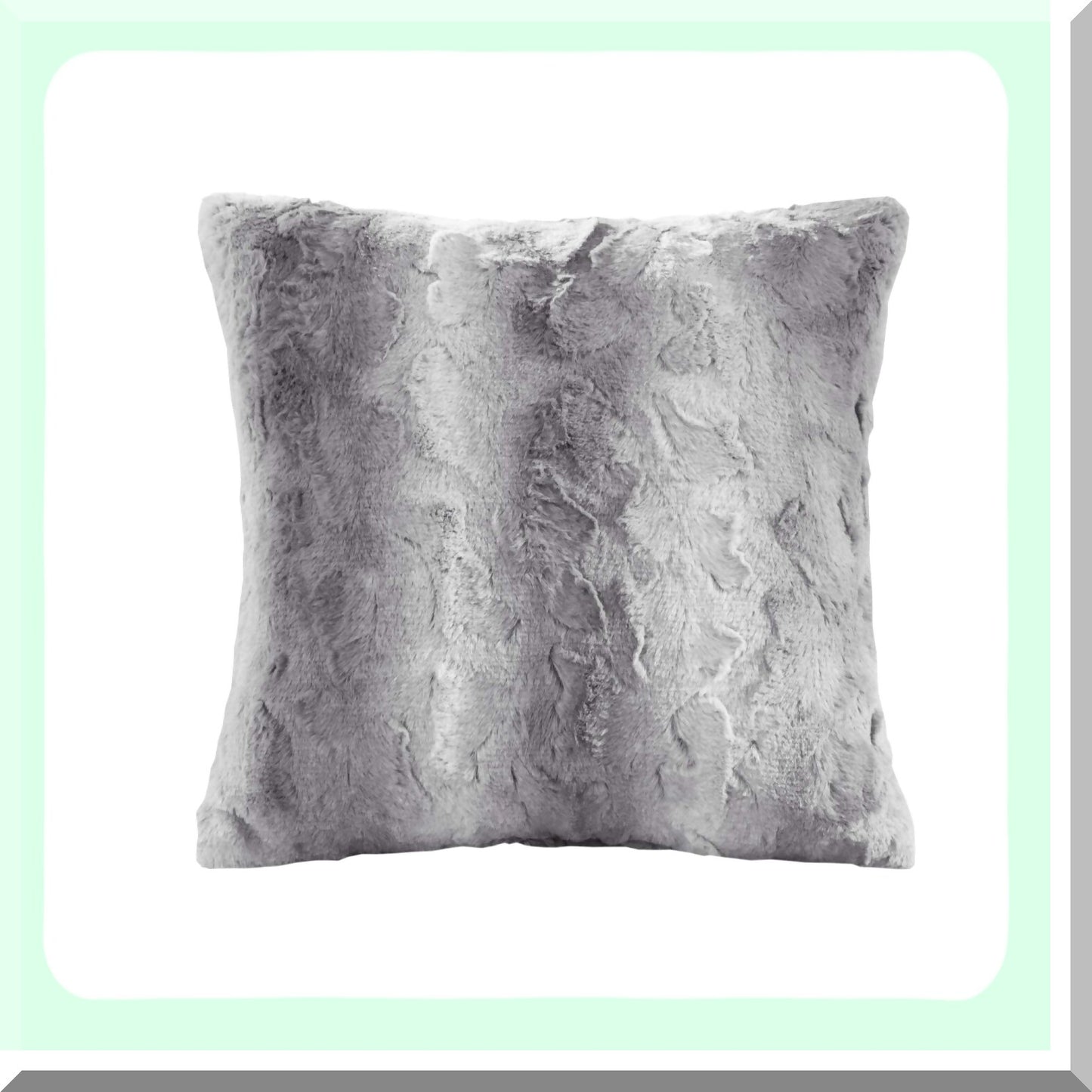 Luxury Ombre Stripe Decorative Throw Pillow Set - Ultra Soft Couch Bed Pillows with Insert - Grey 20" x 20" - Cozy Home Accent