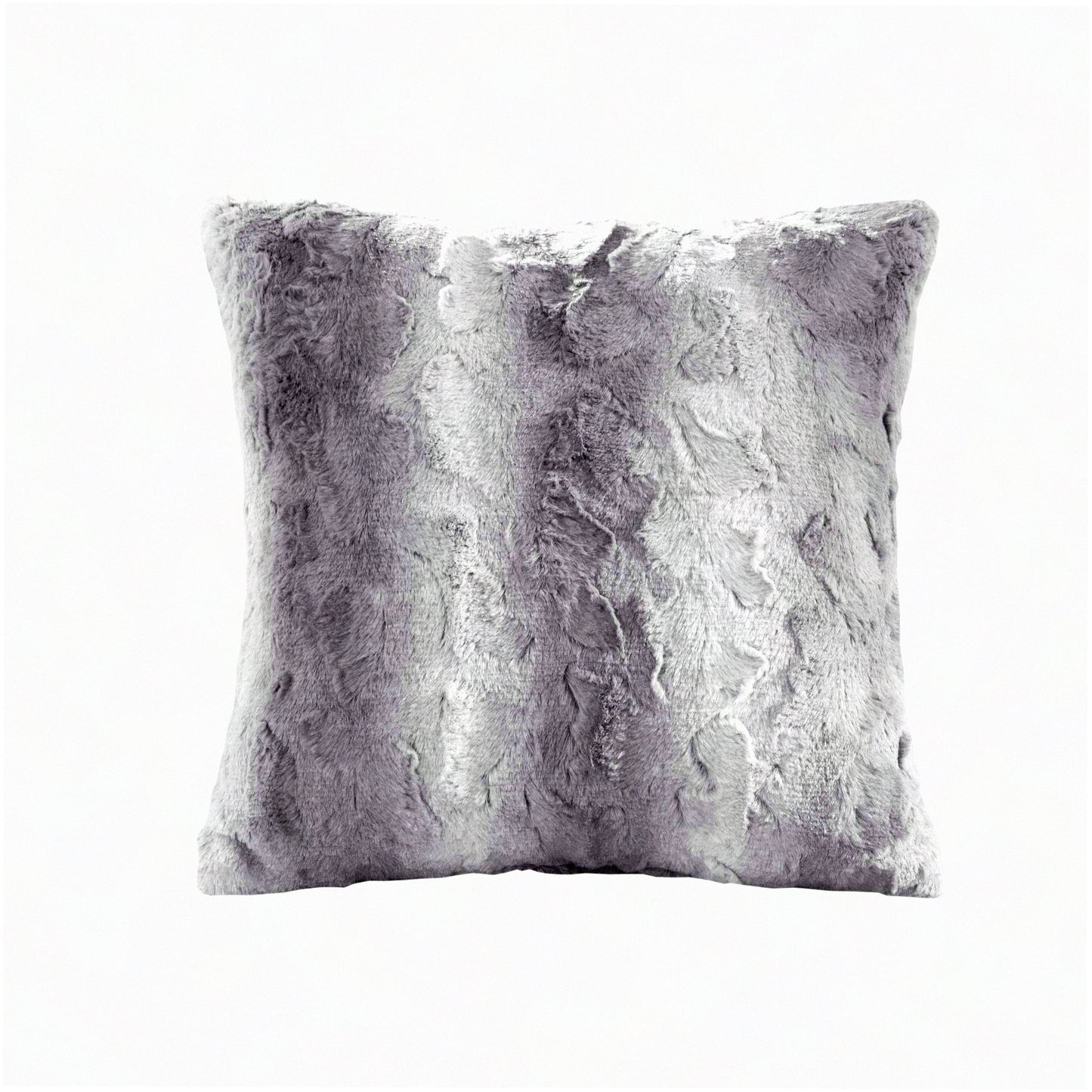 Luxury Ombre Stripe Decorative Throw Pillow Set - Ultra Soft Couch Bed Pillows with Insert - Grey 20" x 20" - Cozy Home Accent