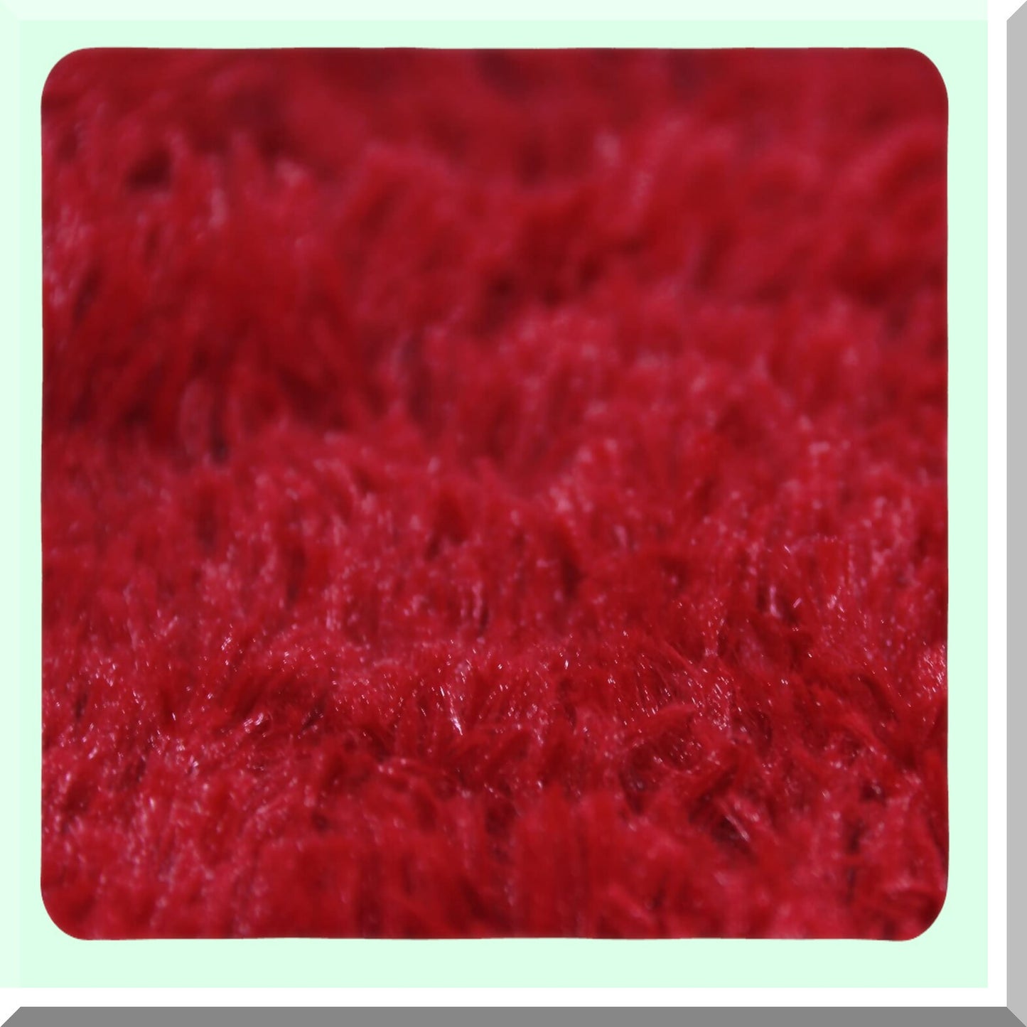Luxury Red Fluffy Pillow Covers - Set of 2 Decorative Throw Pillows for Couch & Bed, Soft & Cozy 16x16 Inch Cushion Covers