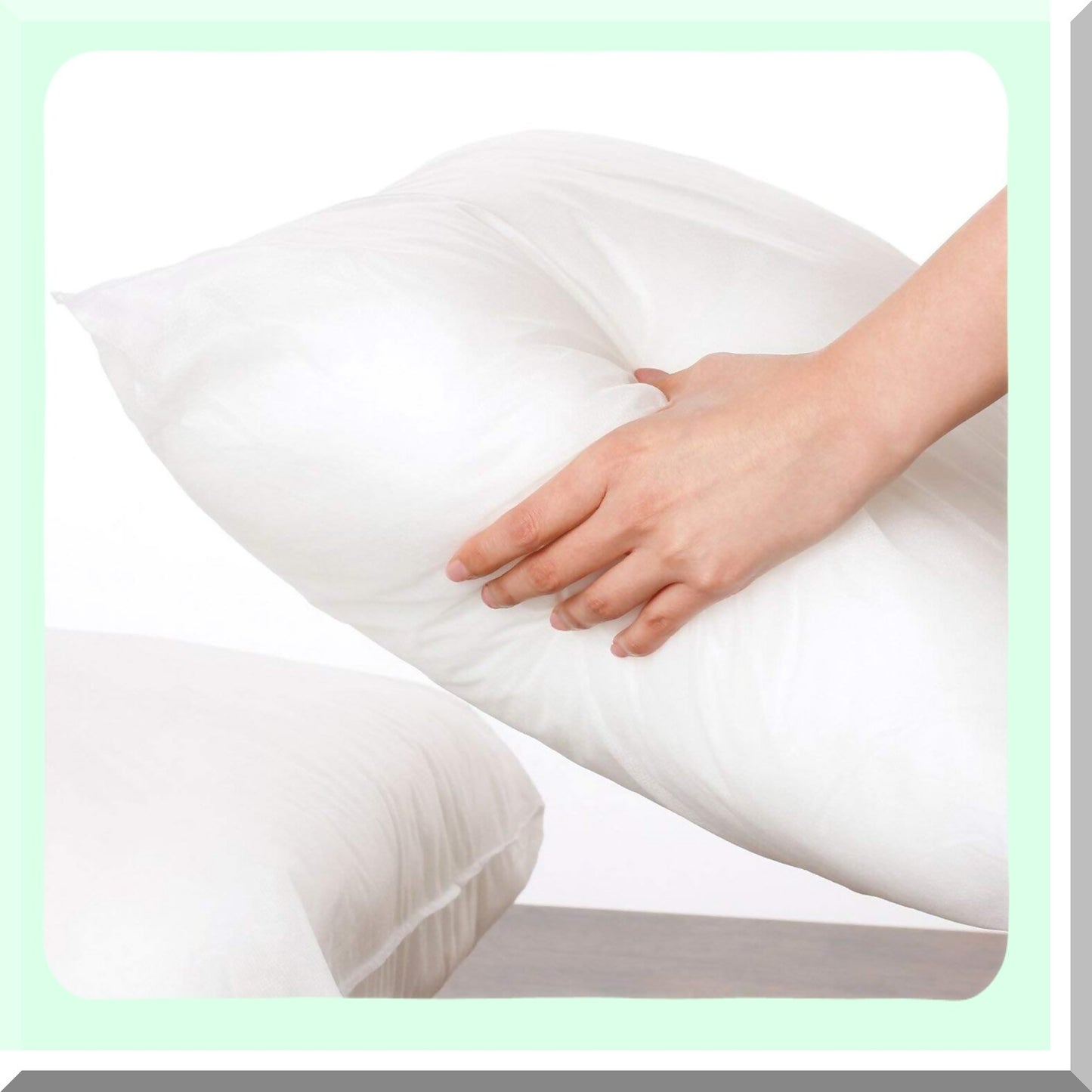 Hypoallergenic Microfiber Down Alternative Pillow Inserts - Set of 4, 20x20 Square Cushion Throw Pillow Liners