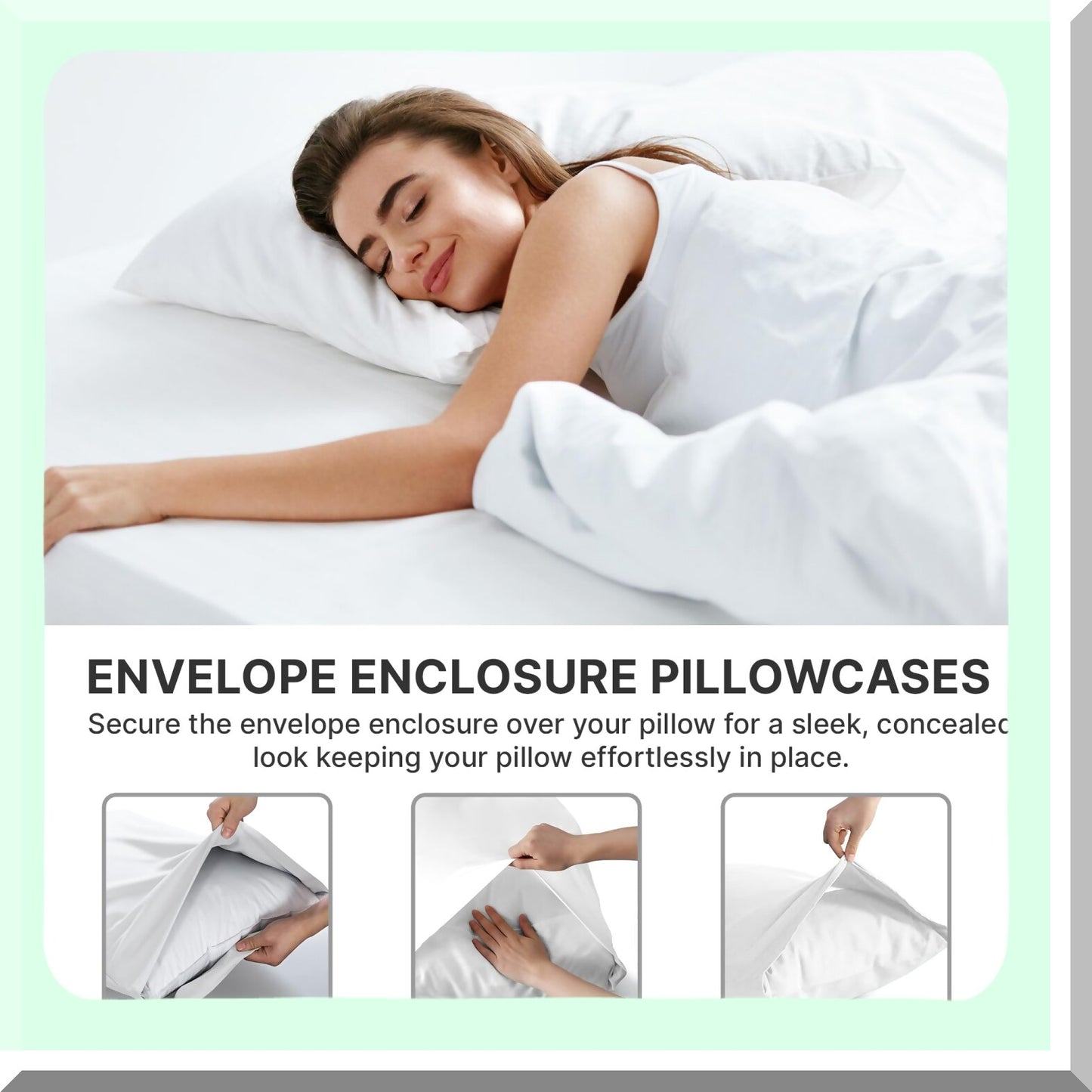 Luxury Soft Queen Pillowcase Set - 4 Pack Off White Covers - Hotel Quality 20x40 Pillow Protectors - Machine Washable Pillow Covers - 4 Piece Queen Size Case Set