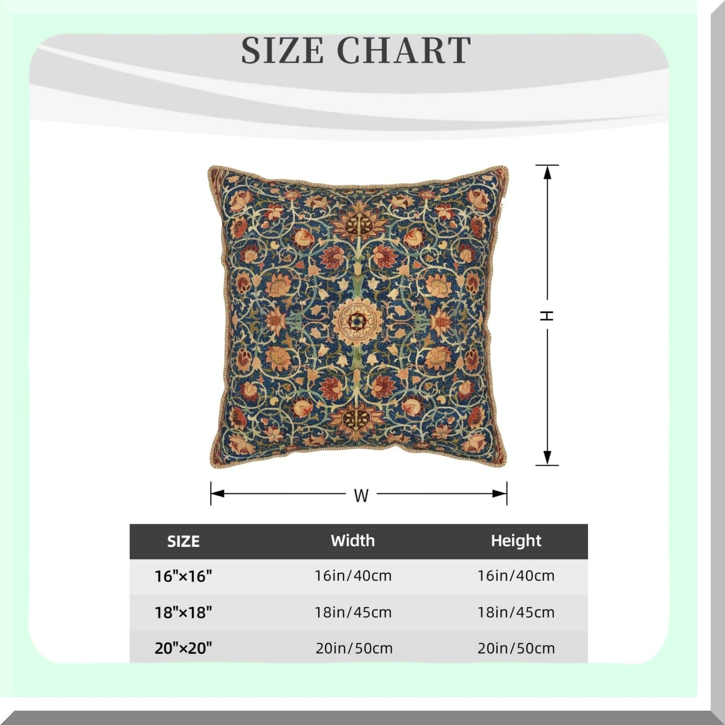 Vintage Floral Velvet Throw Pillow Covers - Art Deco Square Cushion Case for Home Decor - 18"X18" Indoor/Outdoor Sofa, Bed, Living Room, Car