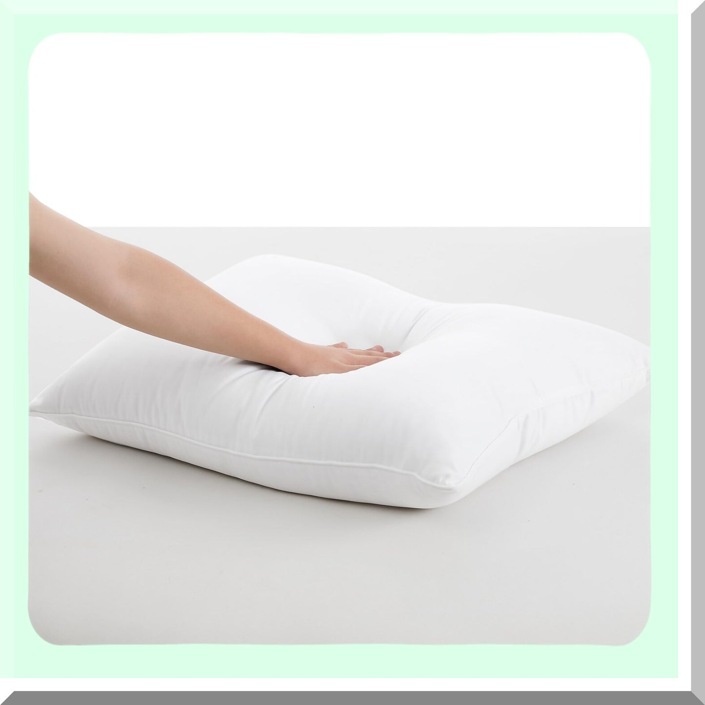 CoolMax Comfort Pillow and Sham Set - Hypoallergenic Cooling Technology Bedding for Twin Full Queen Size Beds. Down Alternative, Machine Washable, Standard 20 x 28-inch, White.