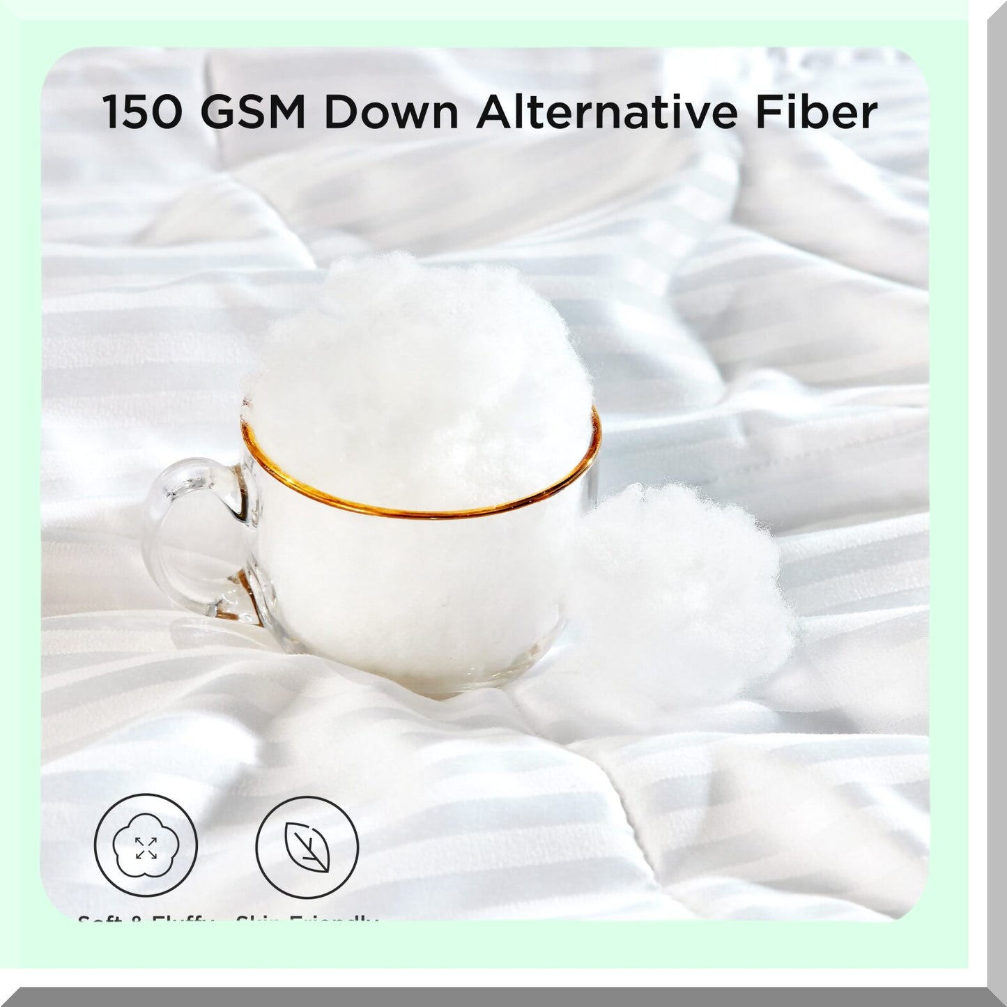 CoolBreeze Quilted Comforter - Lightweight Duvet Insert with Corner Tabs for Queen Size Bed - Ultra Soft Down Alternative - Cooling Technology - White