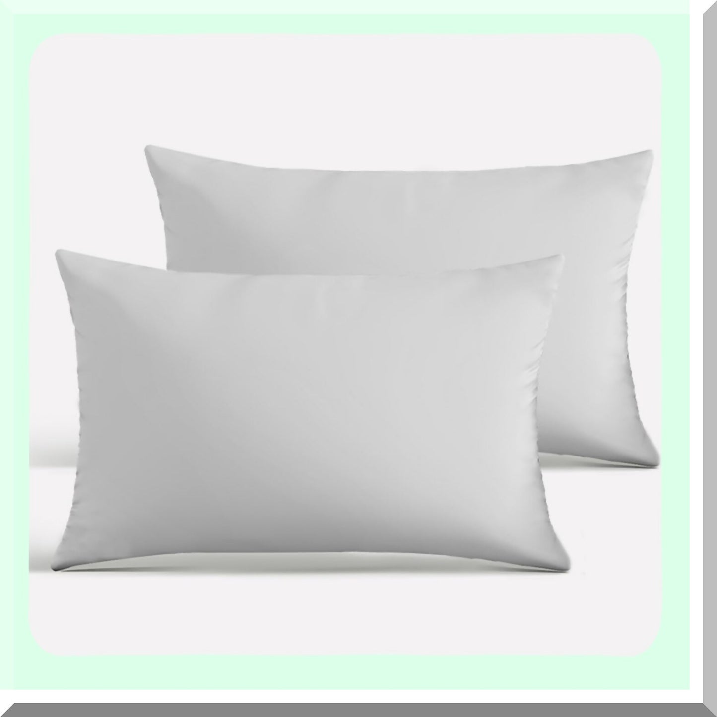 ComfortCloud Set of 2 White Throw Pillows - Soft & Cozy Pillow Inserts for Couch, Bed - Indoor/Outdoor Decorative Cushions for Ultimate Comfort
