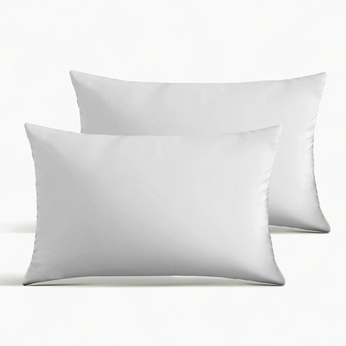 ComfortCloud Set of 2 White Throw Pillows - Soft & Cozy Pillow Inserts for Couch, Bed - Indoor/Outdoor Decorative Cushions for Ultimate Comfort