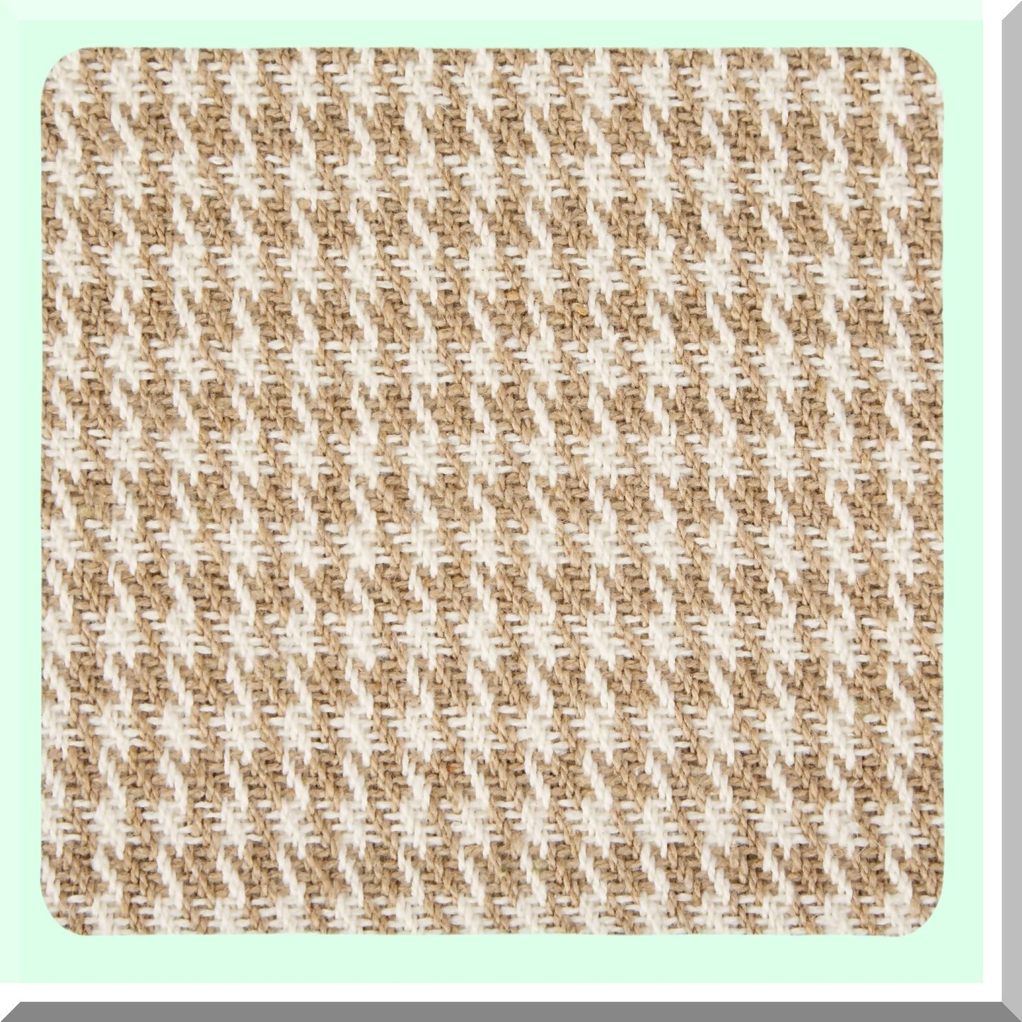 California Comfort Houndstooth Woven Throw Blanket, Stone Gray, 50x60