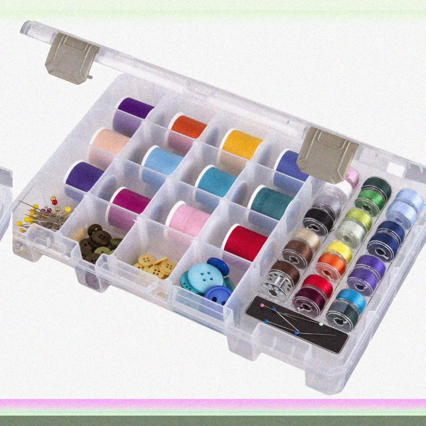 Sew-Lutions Bobbin/Supply Box Plastic Organizer