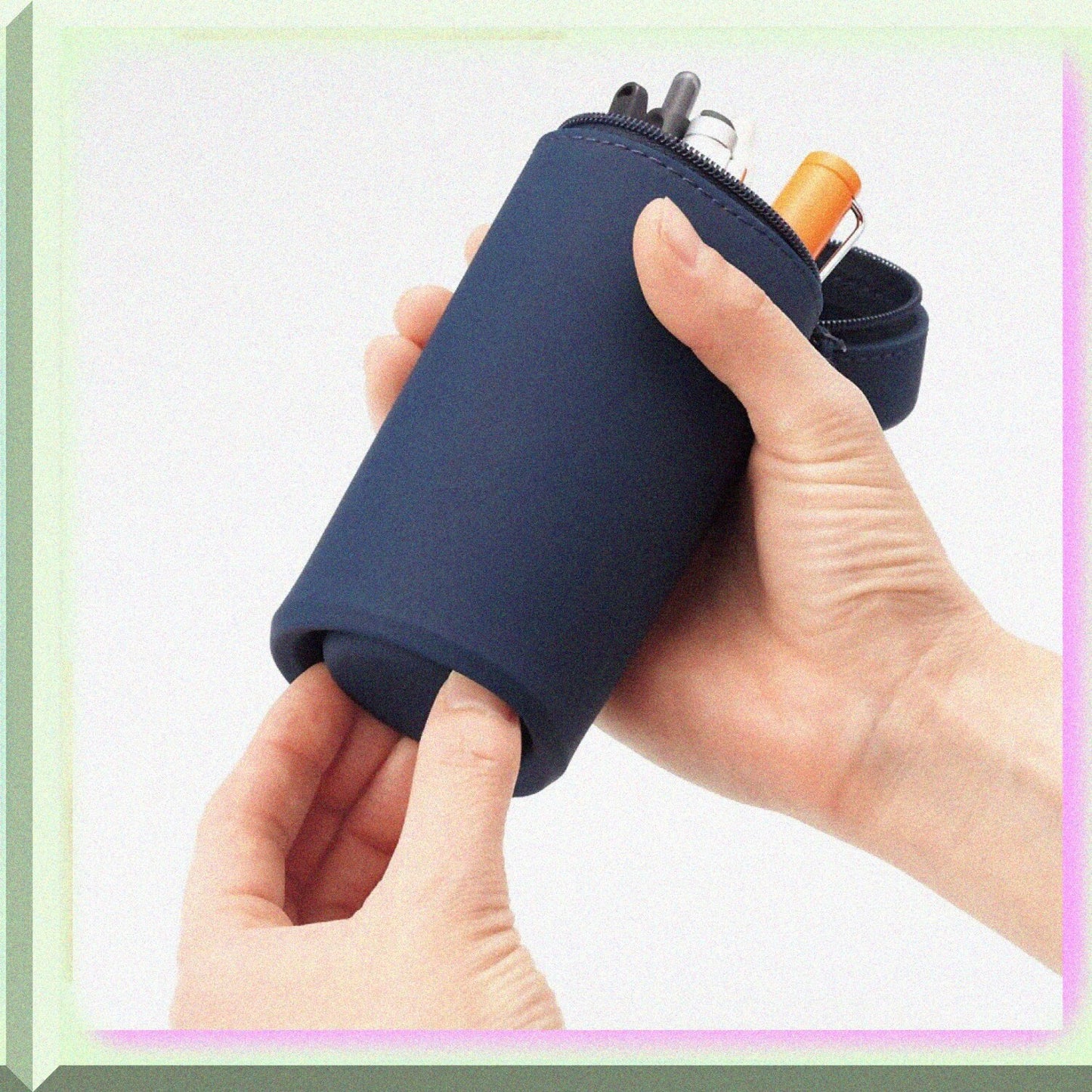 Red Silicone Pen Case 2.4x6.8 inches