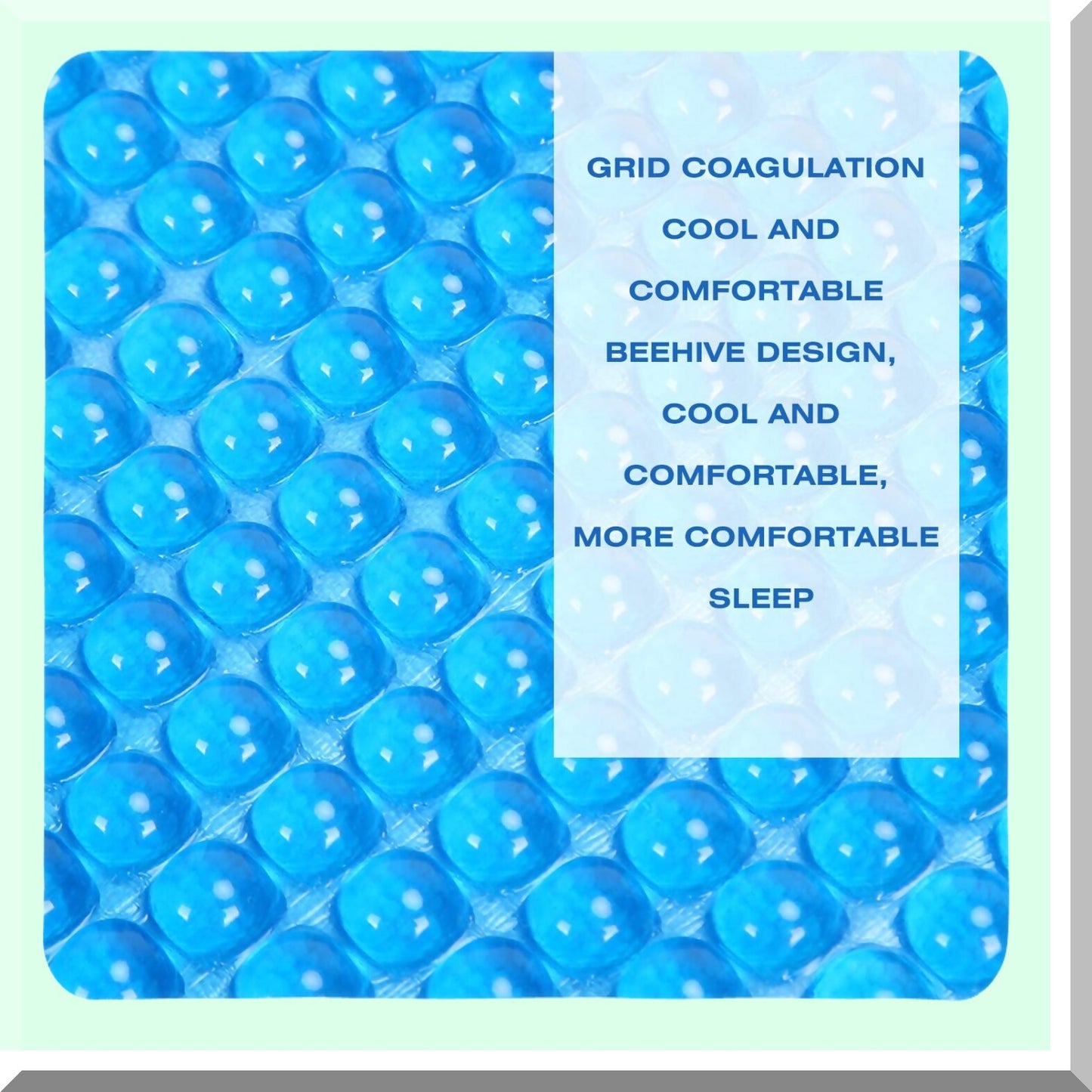 CoolBreeze Pillow Pad - Lasting Cool Breathable Refreshing Cushion for Hot Flashes & Night Sweats - Home & Salon Use - Beehive Design