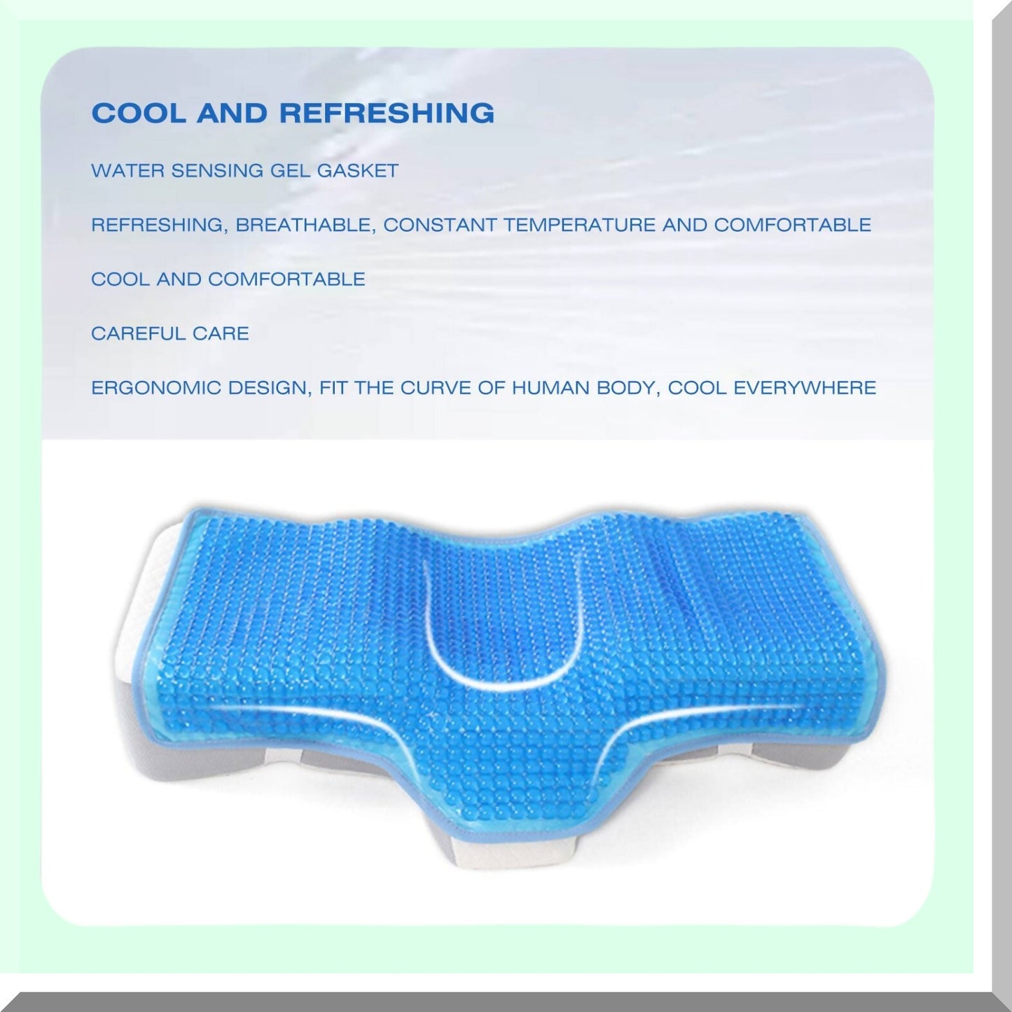 CoolBreeze Pillow Pad - Lasting Cool Breathable Refreshing Cushion for Hot Flashes & Night Sweats - Home & Salon Use - Beehive Design