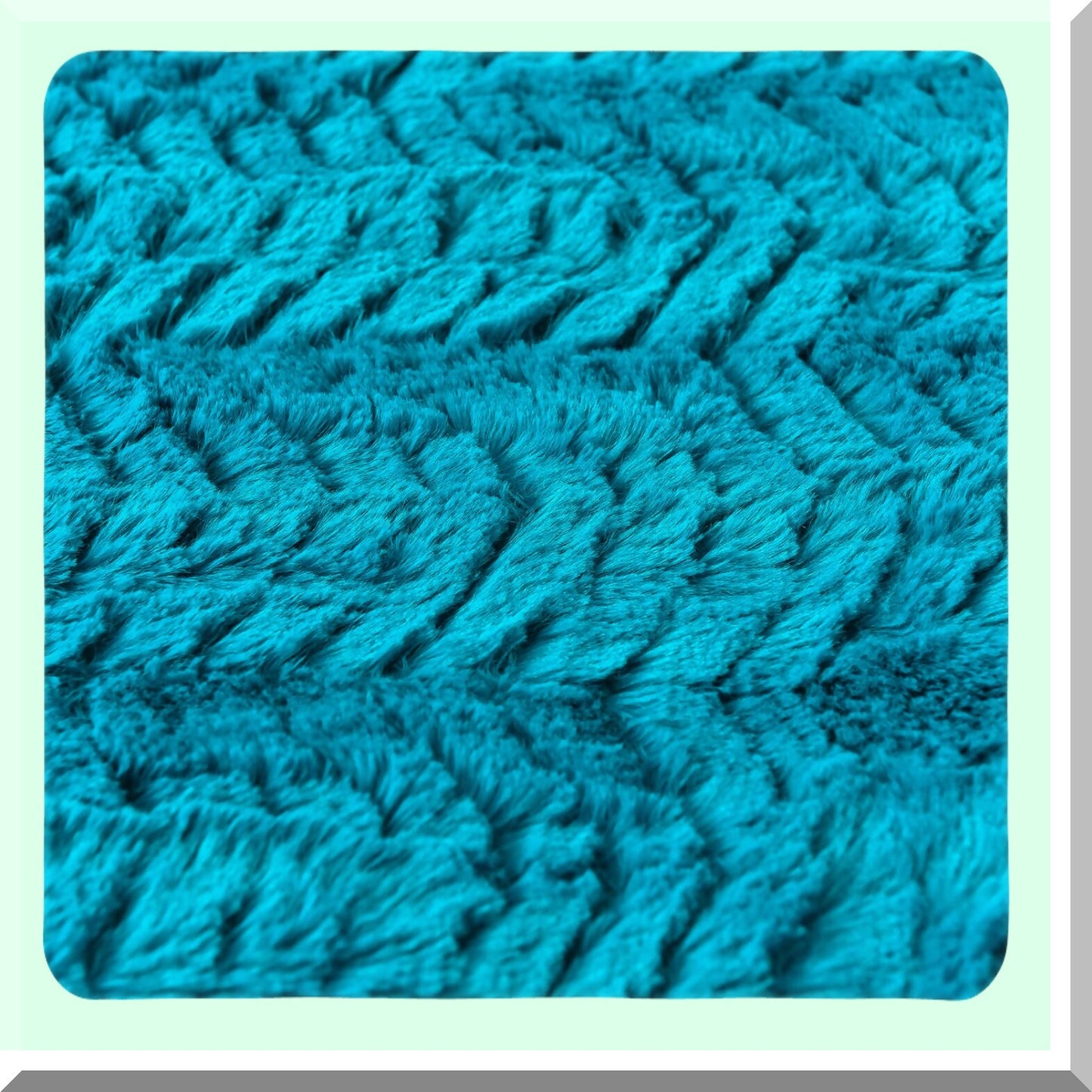 Plush Comfort Set - Teal/Turquoise 18x18 Luxury Throw Pillow Covers - 2 Pack Fuzzy Fluffy Cozy Decorative Cases for Sofa Couch Bedroom