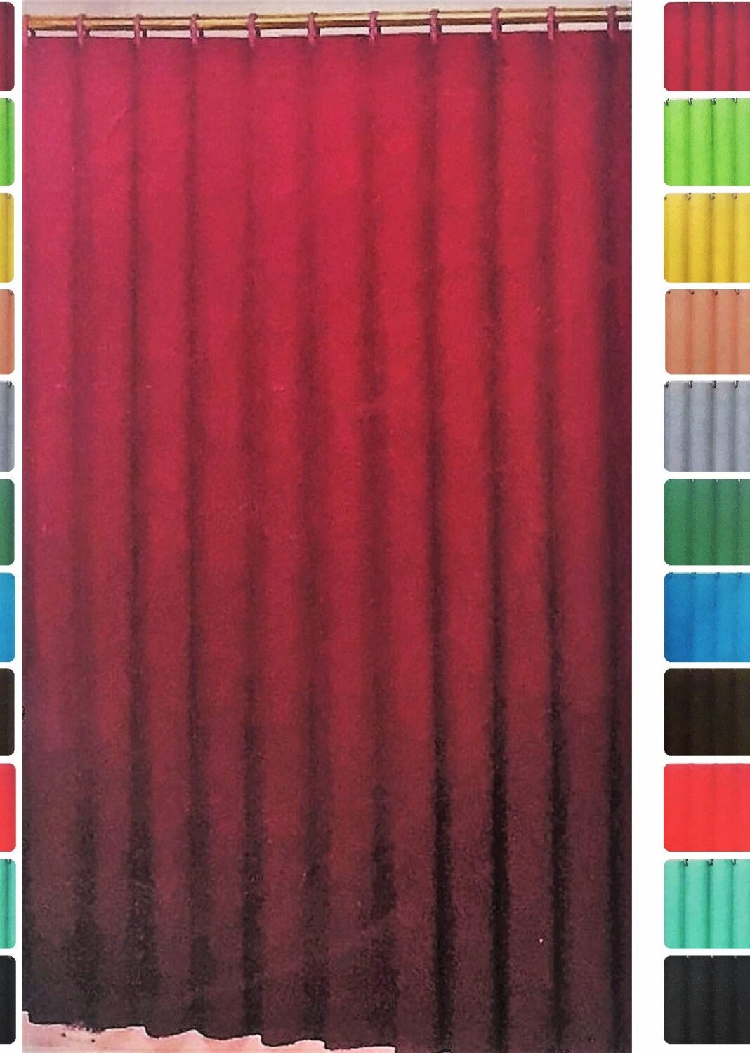 Heavy Weight Burgundy Shower Curtain Liner 70" x 72"