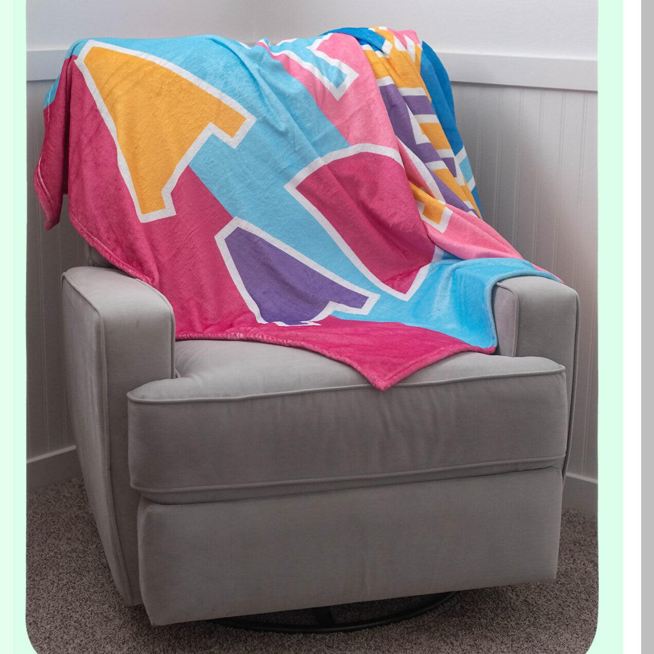 UltraColor Mega Cozy Blanket - Vibrant, Oversized, and Super Soft with Signature Color Block Design