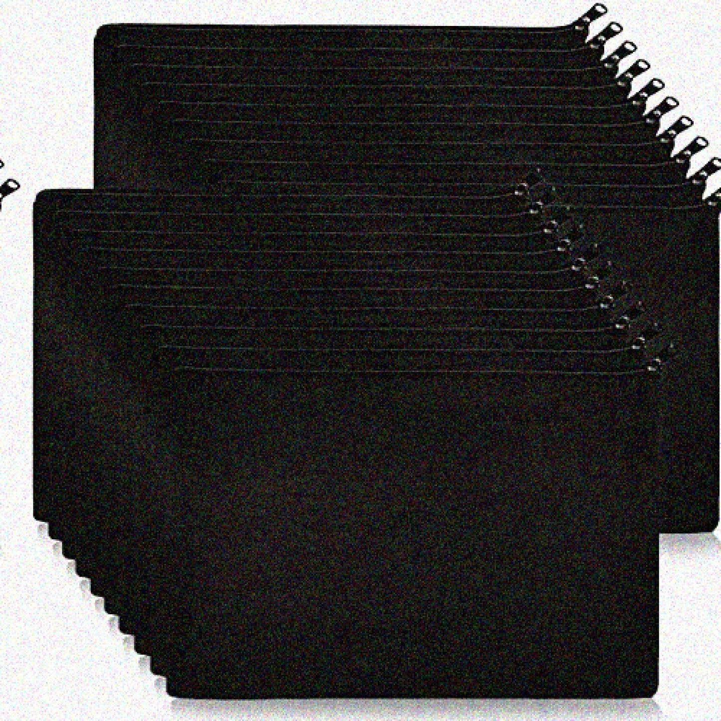 20 Black Canvas Makeup Bags 9x7 with Zipper