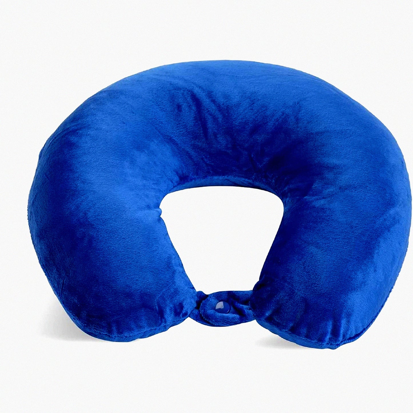 CozyTravel Neck Pillow - Soft Microfiber, Compact & Cobalt Blue - Perfect for Adults on Plane or Car Journeys - Essential Comfort & Support