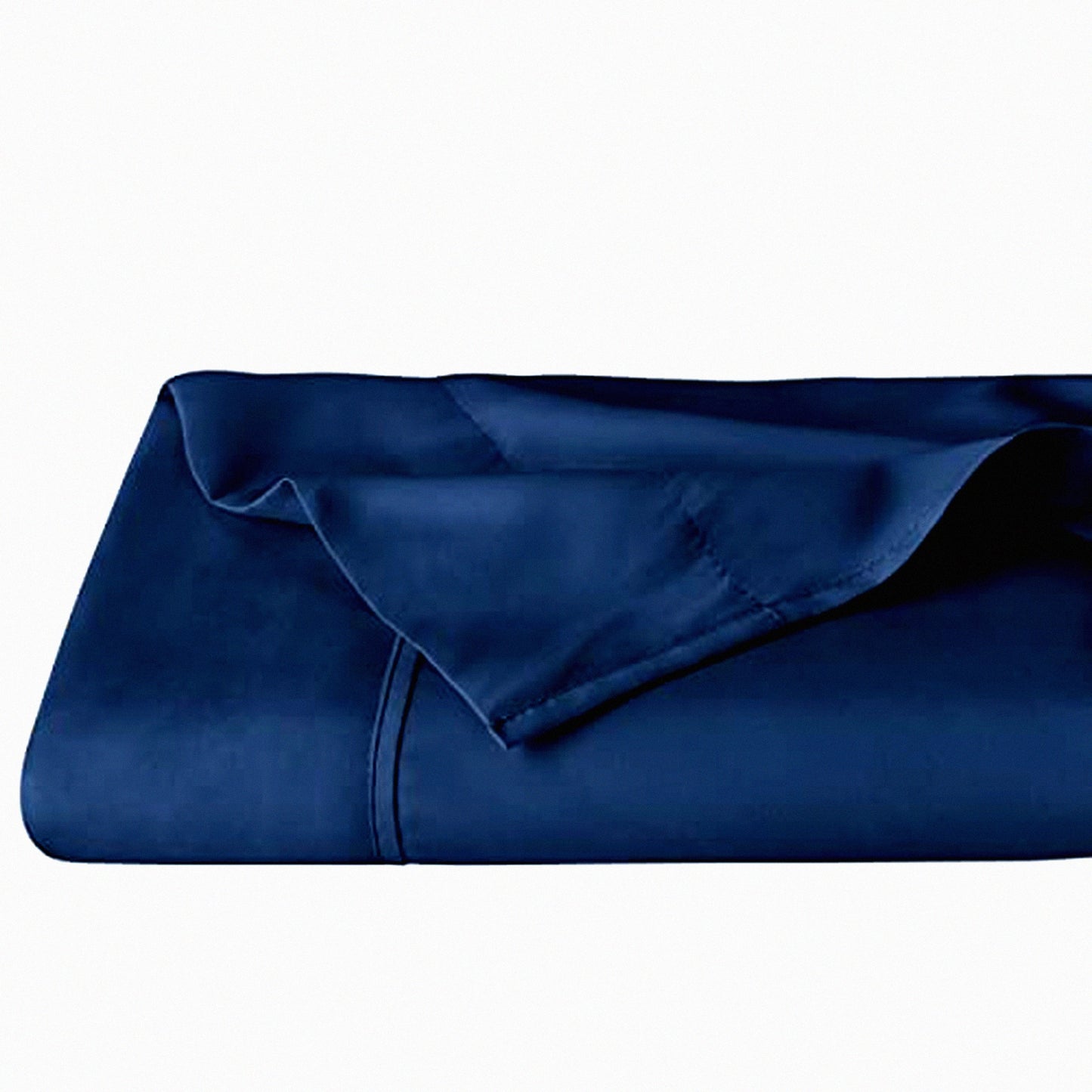 UltraSoft Hotel Luxury Full Flat Sheet - Premium 1800 Double Brushed Top Sheet - Easy Care Dark Blue Full Sheet - 1 Piece Only