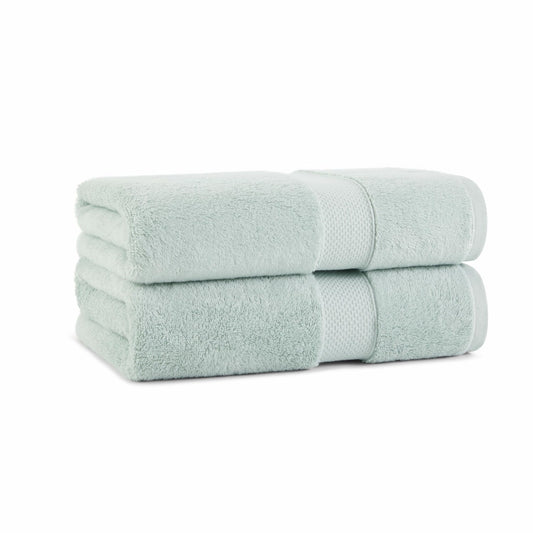 Egyptian Bath Towels Pack of 2 Green 30x54 in