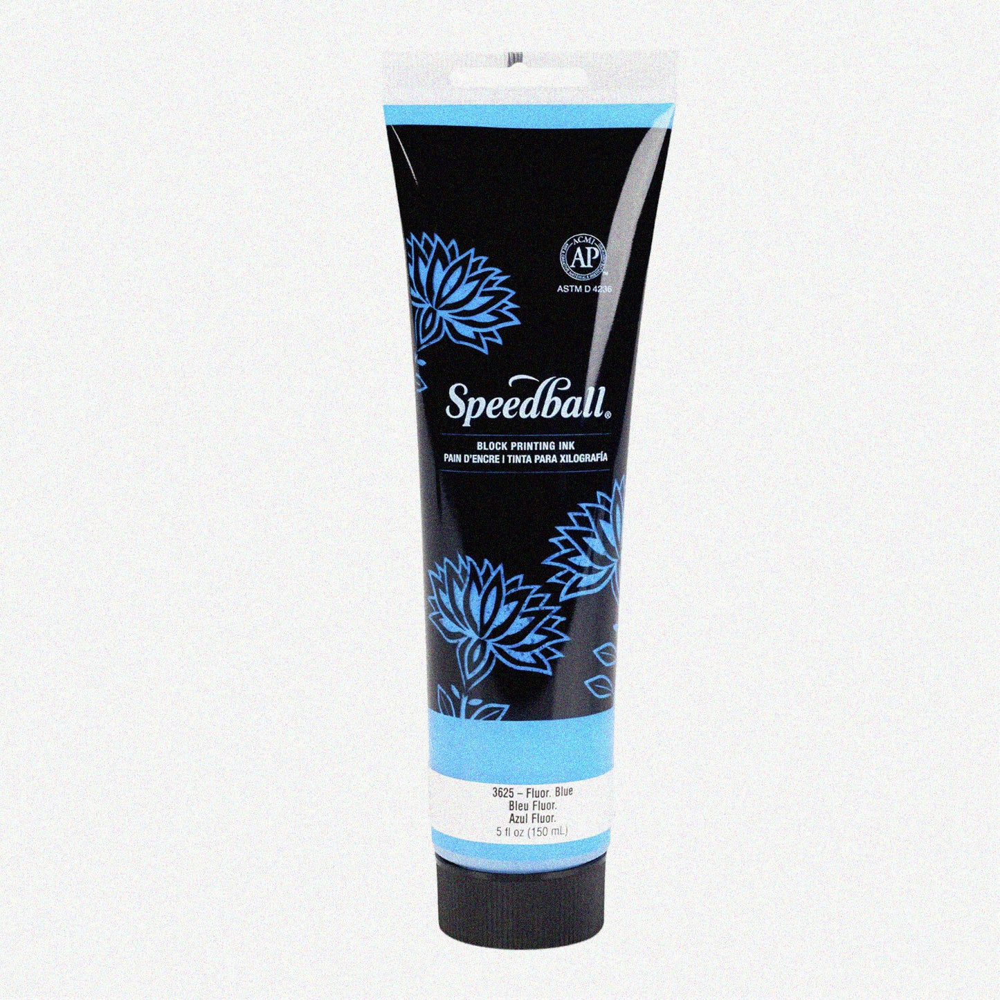 GlowWave Fluorescent Blue Water-Soluble Block Printing Ink 5oz