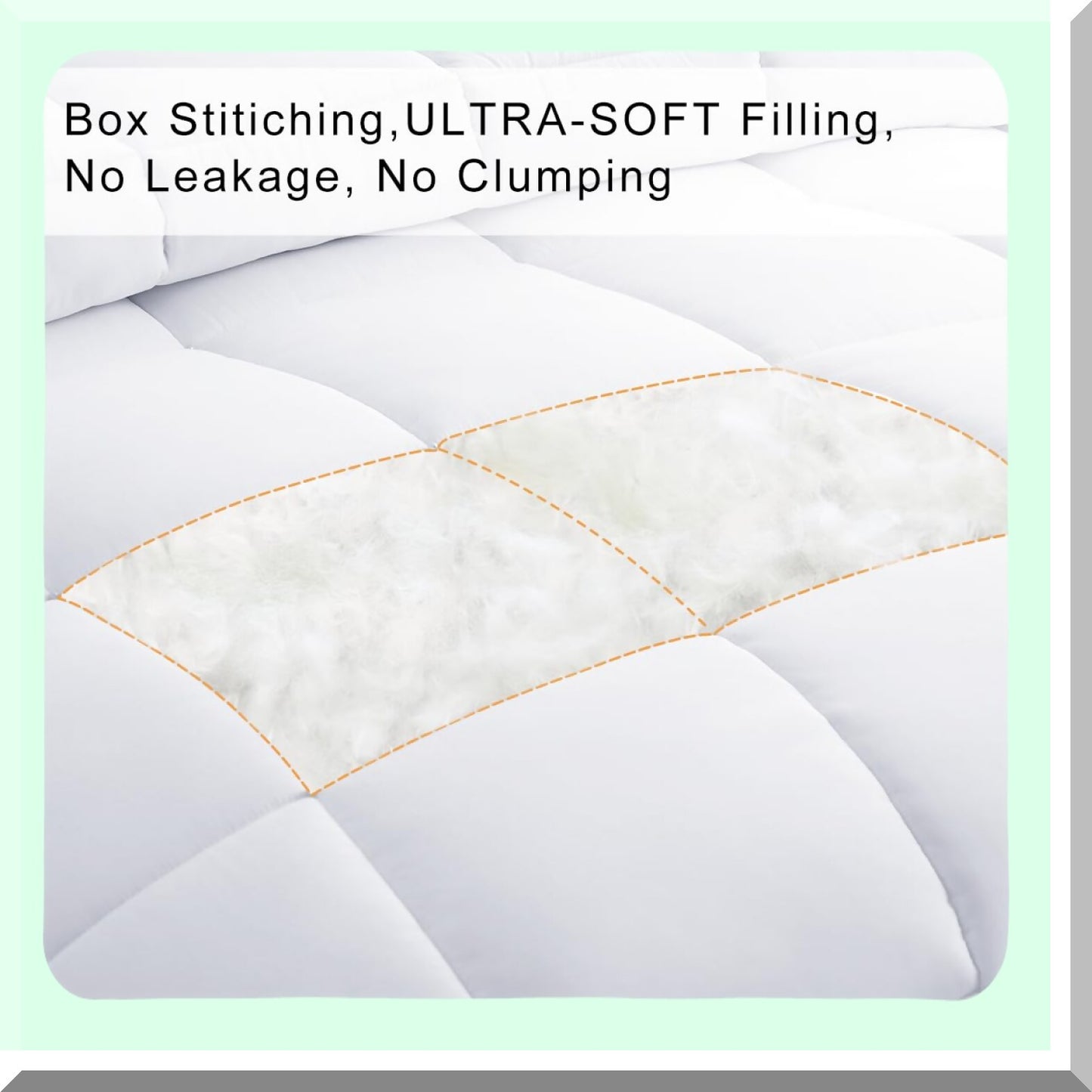 Arctic Breeze Queen Size All Season Cooling Comforter - Soft Luxury Hotel Duvet Insert with Corner Tabs - Winter Warmth - Reversible Quilted Down Alternative - White