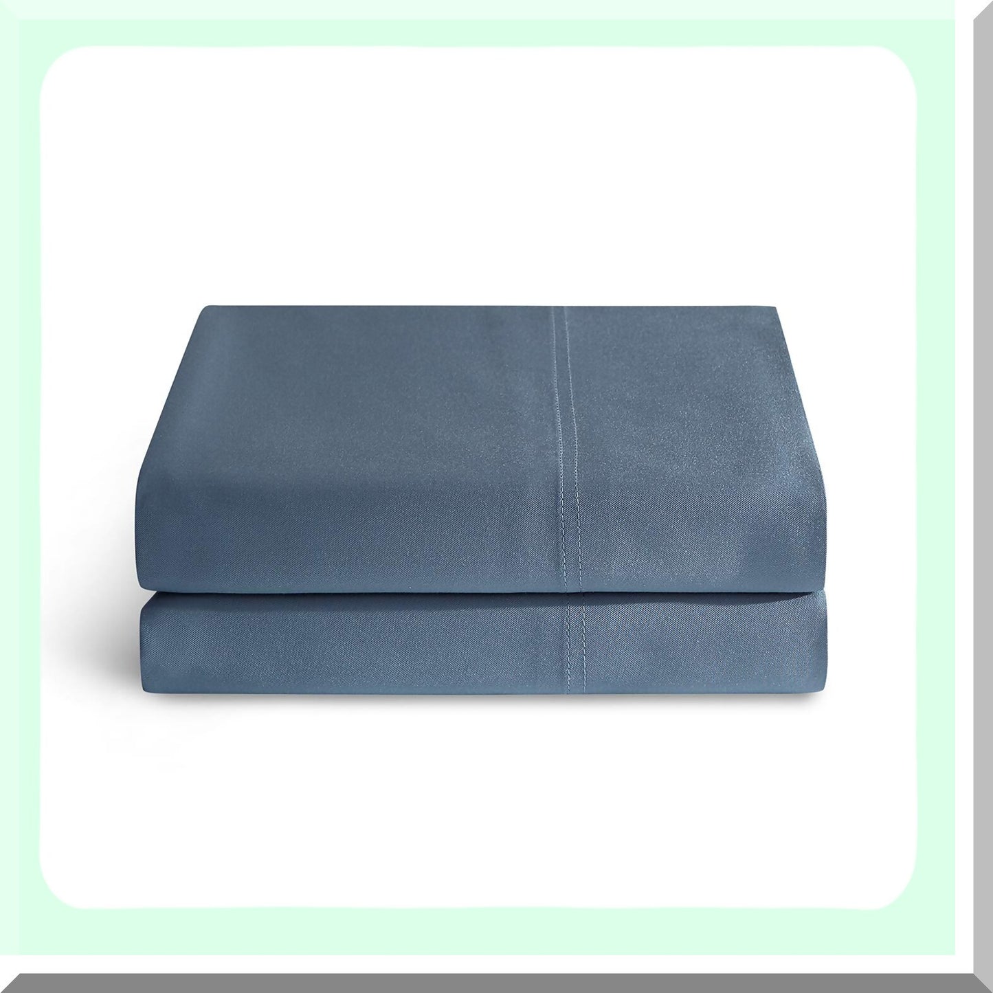 Bamboo Bliss Pillowcase Set - 100% Bamboo, 2 Pack, 21''x40'', Blue Grey - Hypoallergenic, Cooling, Silky Smooth, Eco-Friendly, Breathable
