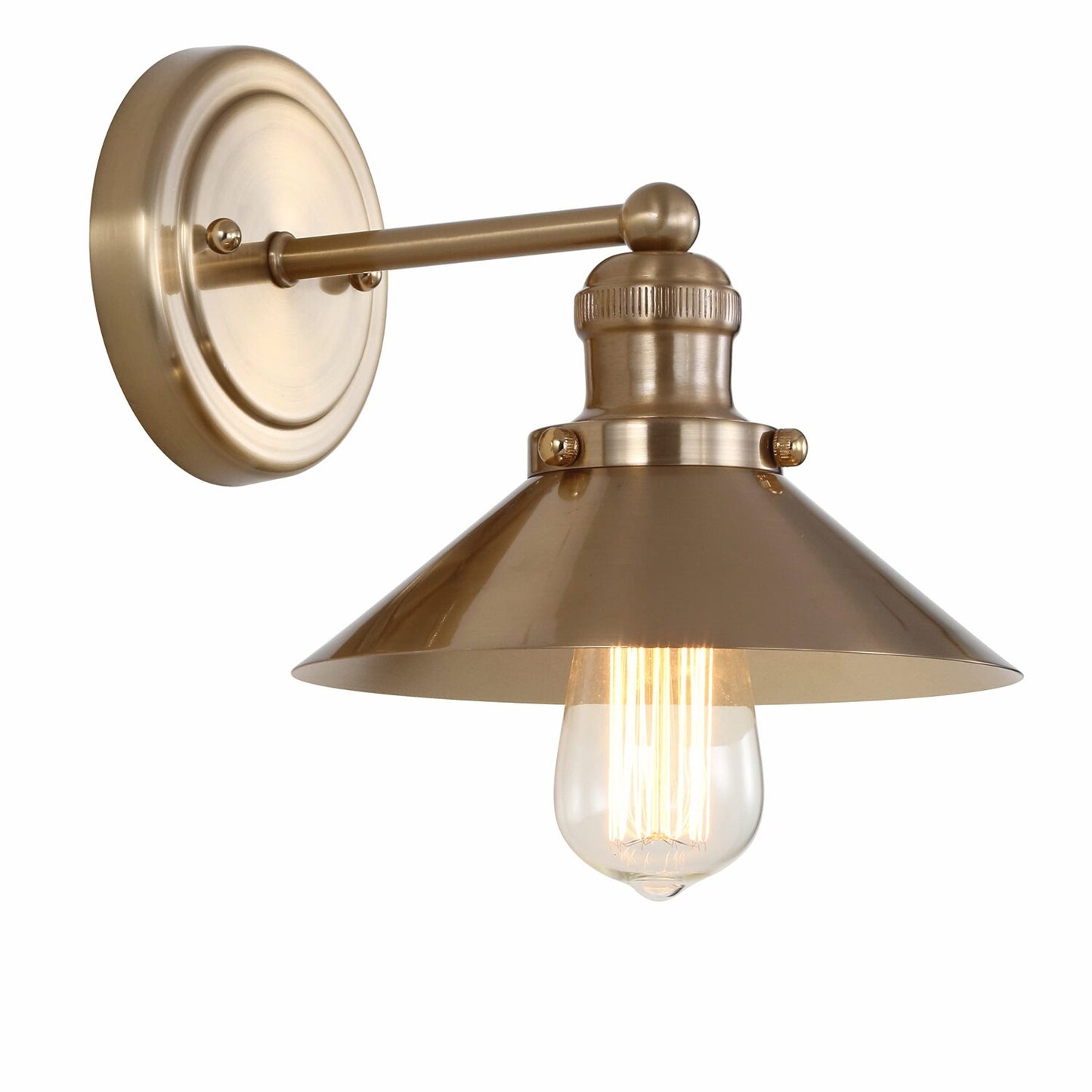 8.7" Metal Shade Farmhouse Sconce with Bulb
