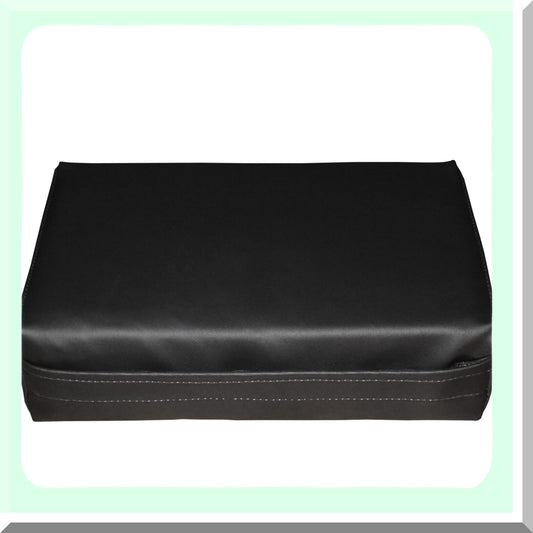 ErgoAlign Lumbar Support Pillow - Orthopedic Memory Foam Cushion for Back Pain Relief - 12x8x3 Inch Rectangular Bolster - Black Color