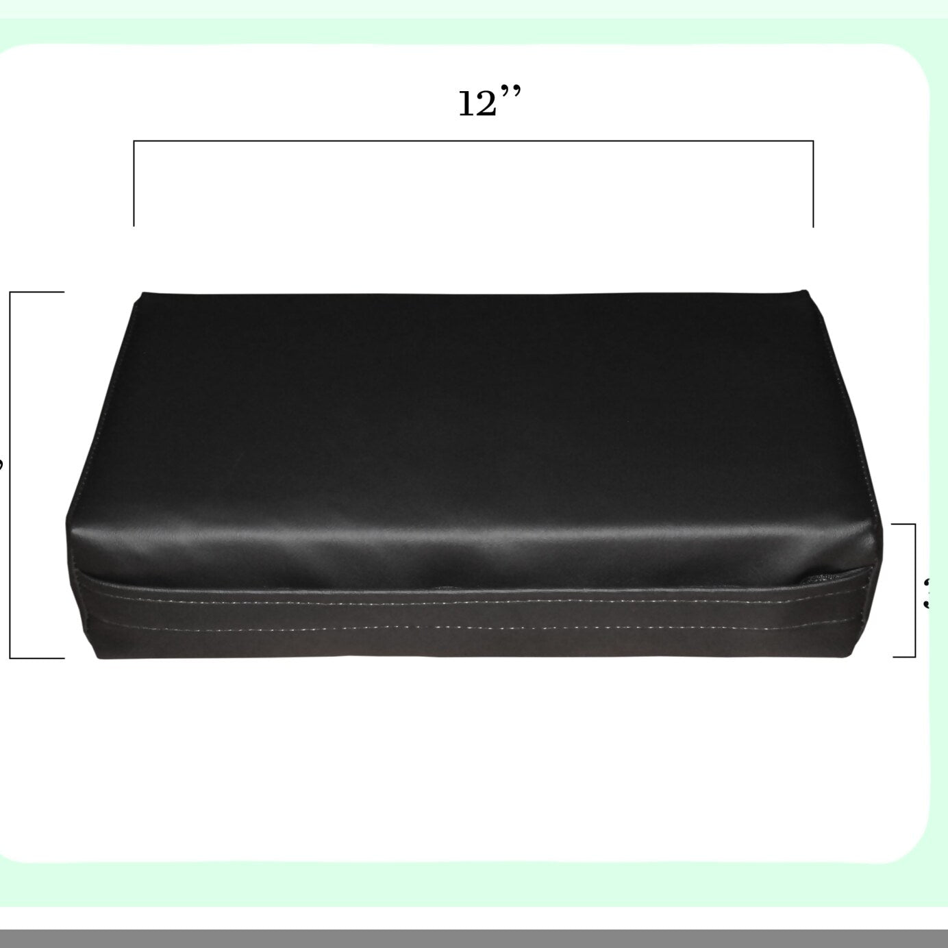 ErgoAlign Lumbar Support Pillow - Orthopedic Memory Foam Cushion for Back Pain Relief - 12x8x3 Inch Rectangular Bolster - Black Color