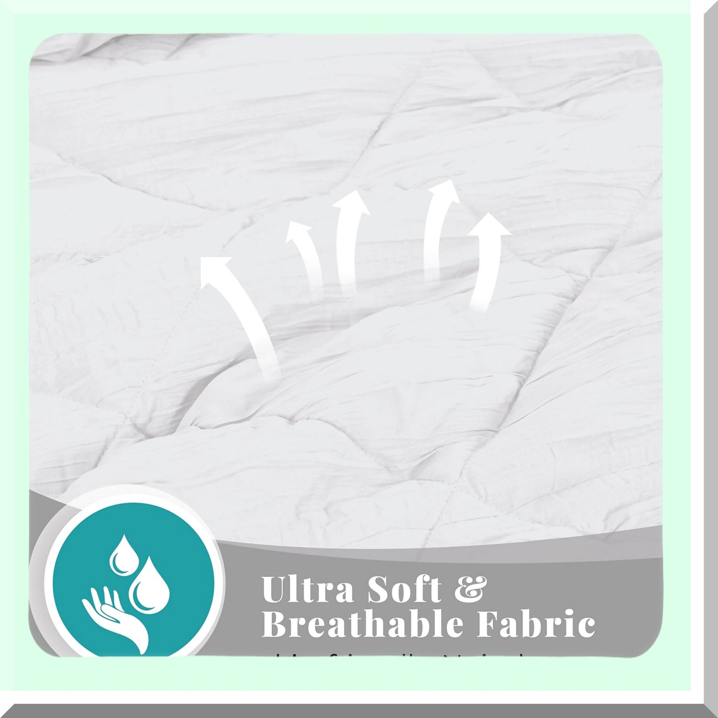 CrinkleSoft Queen Comforter Set - All Season Microfiber Bedding (3 Pieces: 1 Comforter, 2 Pillowcases) - White - Cozy Sleep Essentials