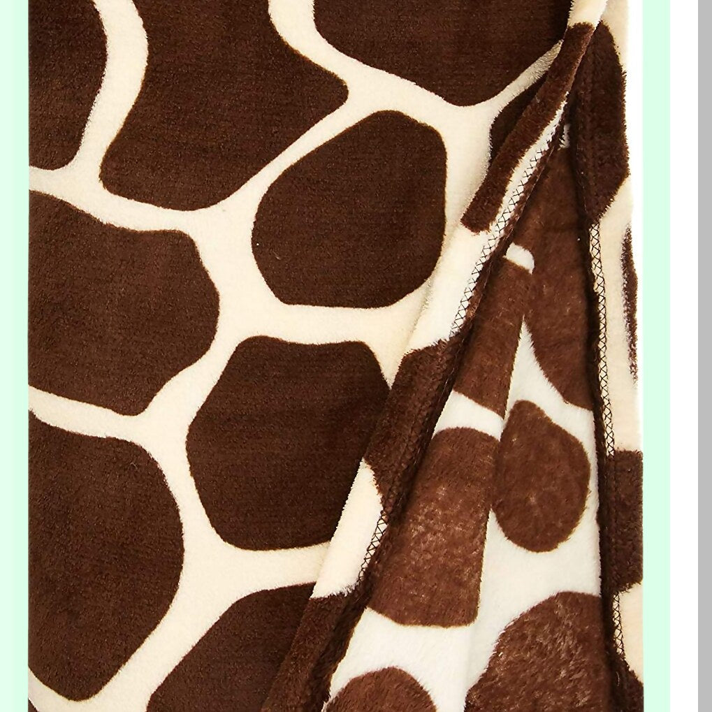 Giraffe Luxe Ultra Soft Micro Plush Flannel Blanket - Cozy Warm Queen Size for Bed, Sofa, Couch, or Picnic (80"x80")