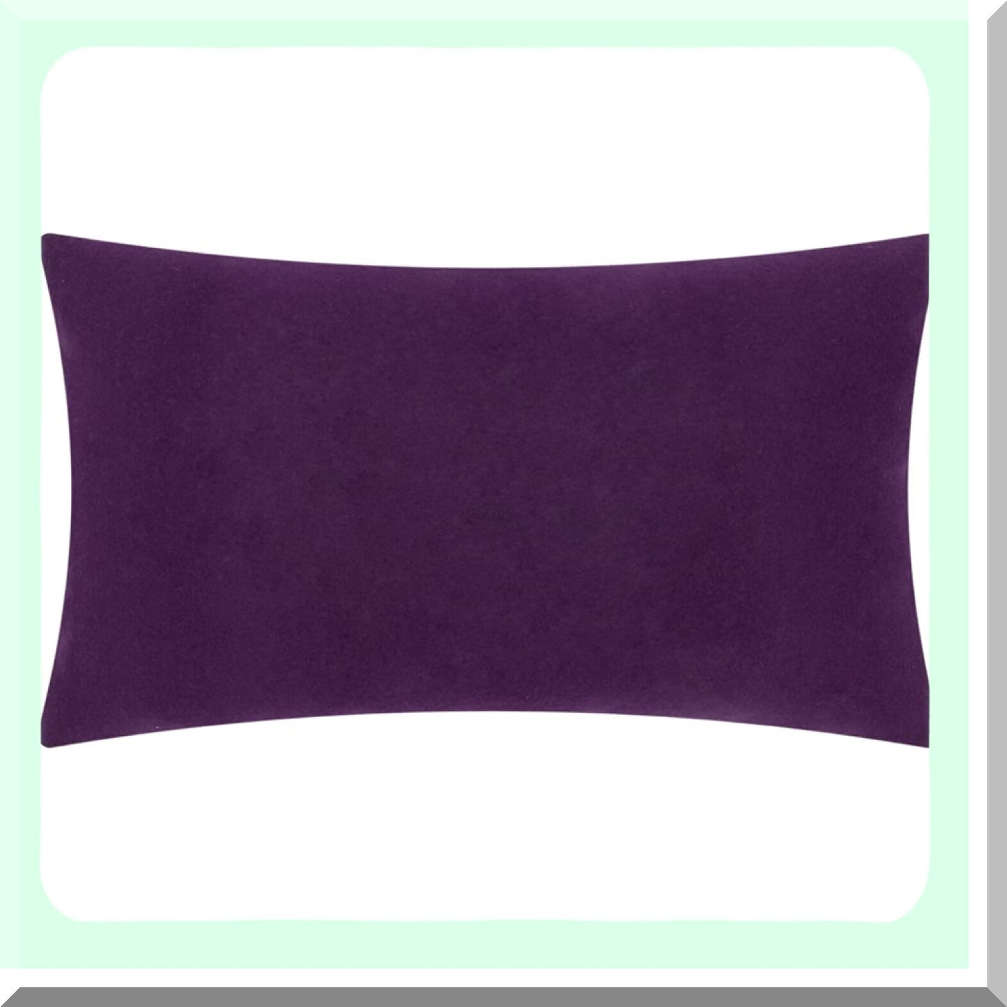 Customized 3D Purple Pillowcase - Sofa Decor Cushion Cover - Personalized Rectangle Throw Pillow - Couch Chair Accent Case 12x20 Inches