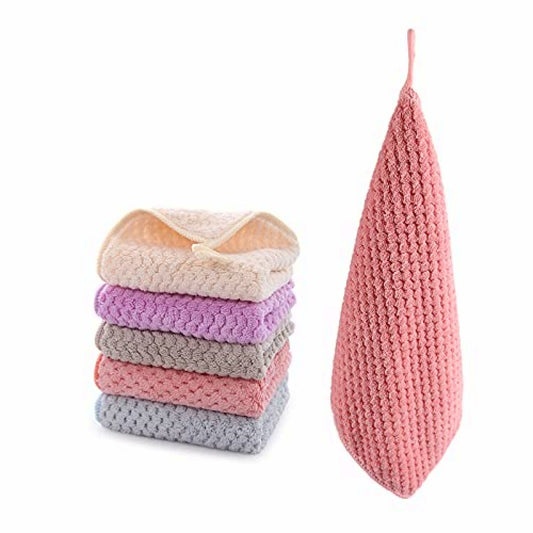 Small Hanging Towels Set of 5 with Loop