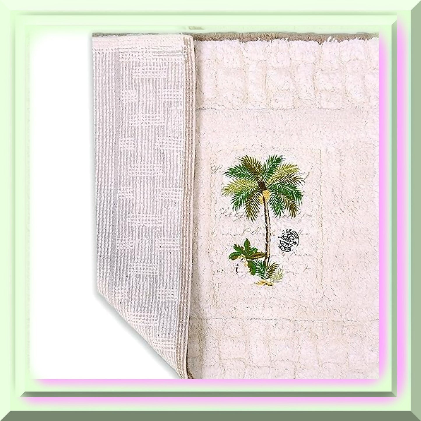 Bath Mat, Soft Absorbent, Colony Palm Collection