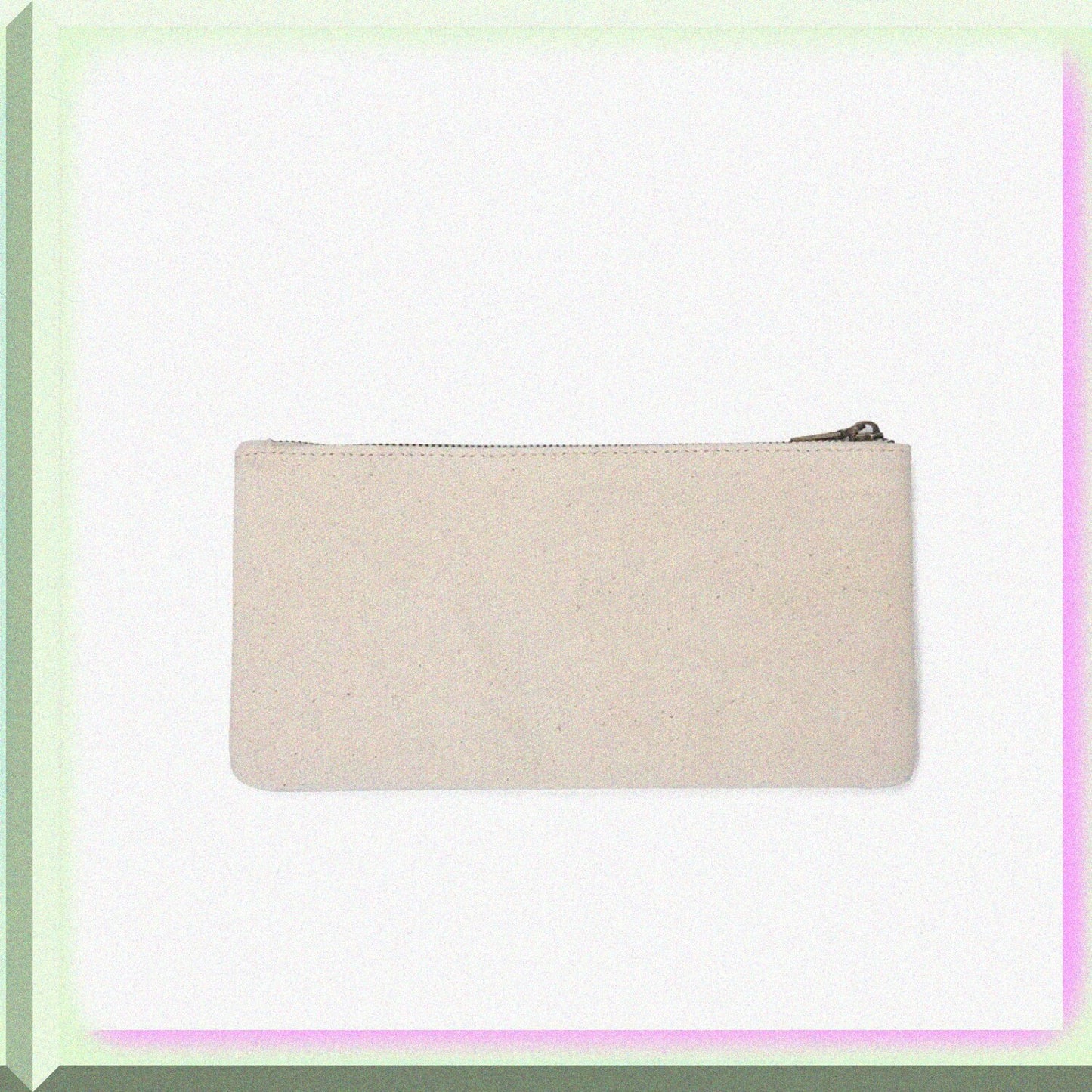 Canvas Pencil Pen Case Beige S