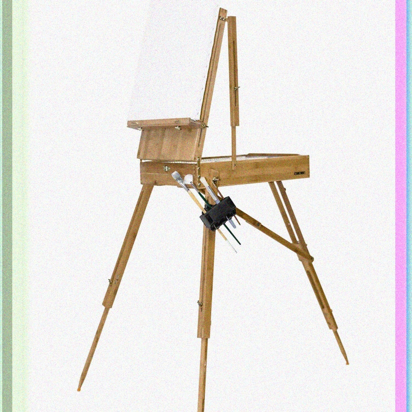 Paintbrush Holder and Drying Rack Black
