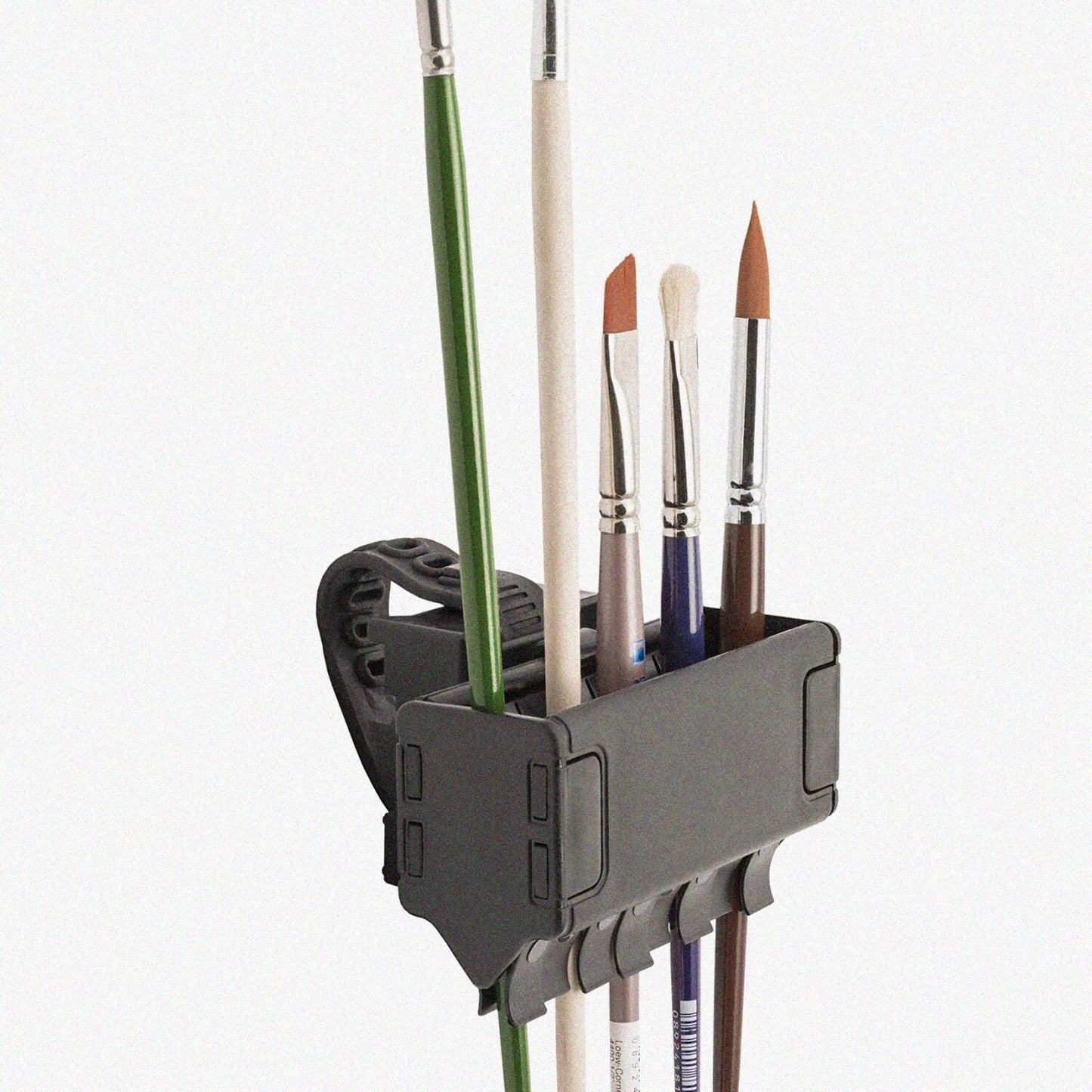 Paintbrush Holder and Drying Rack Black
