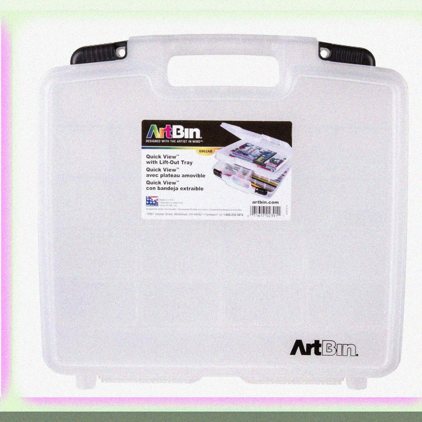Deep Base Carrying Case 15x3.25x14.375 Translucent