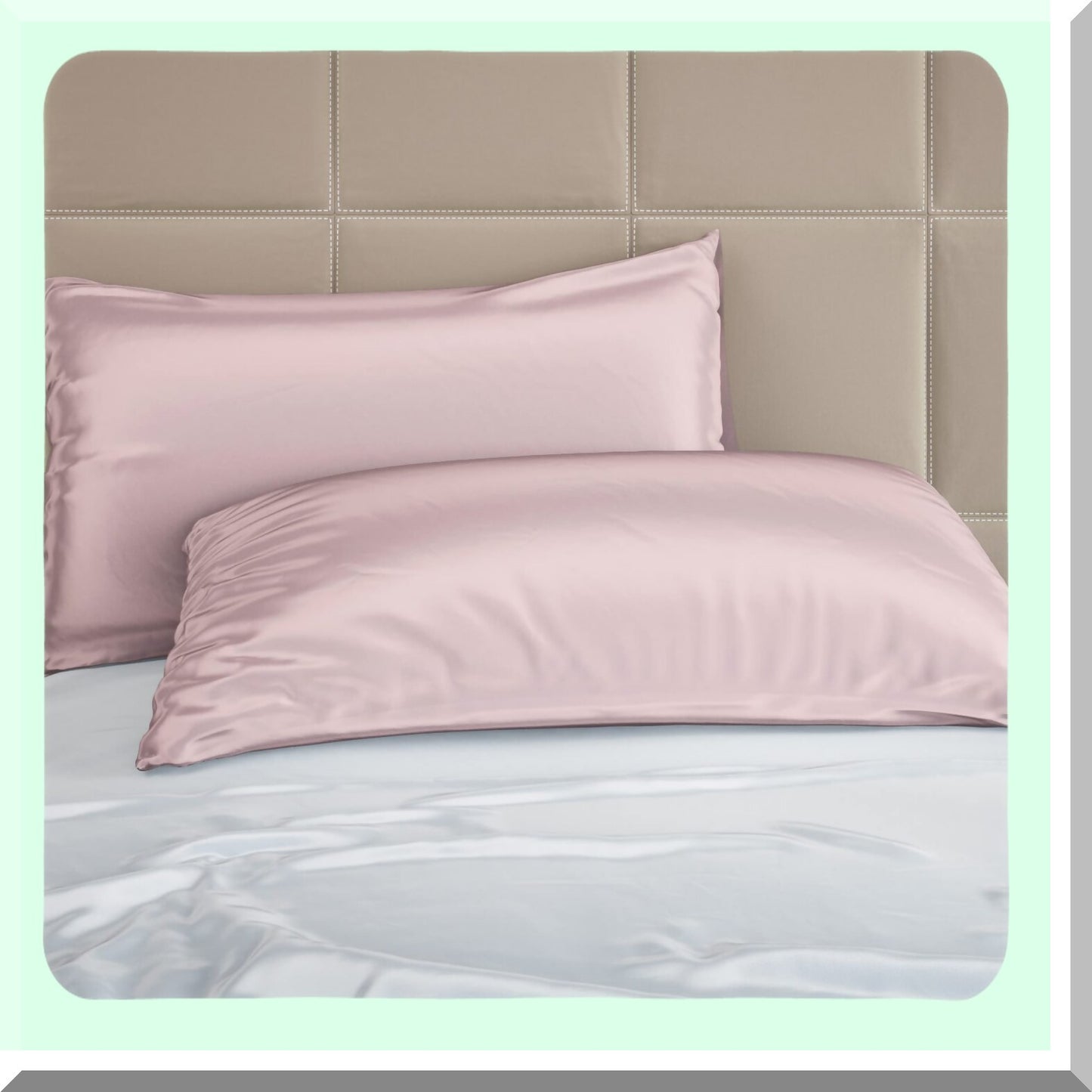 LuxurySilk Pink Pillowcase - 100% Silk, 19 Momme, Grade 6A, Hidden Zipper Closure - Hypoallergenic, Smooth, Soft, Breathable - Queen Size 20'' x 36''