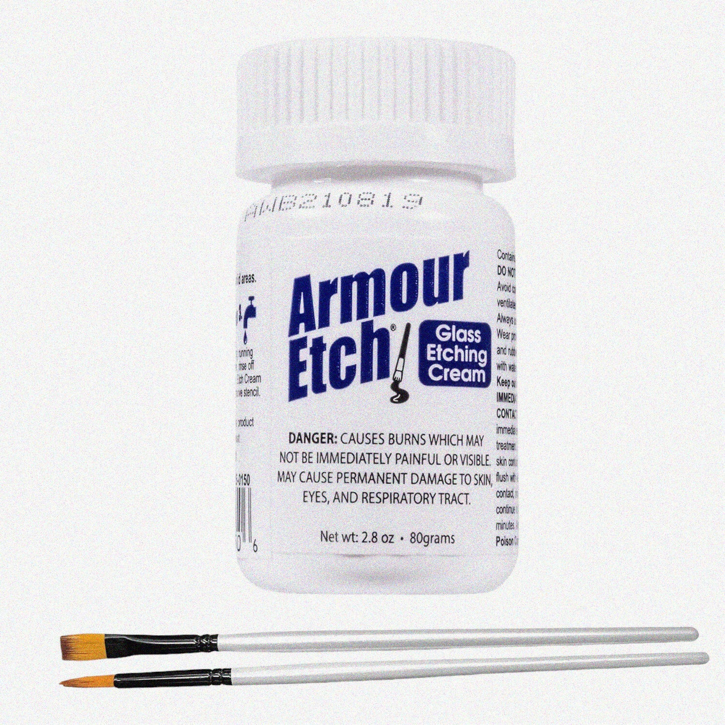 Glass Etching Kit with 2.8oz Cream and Brushes
